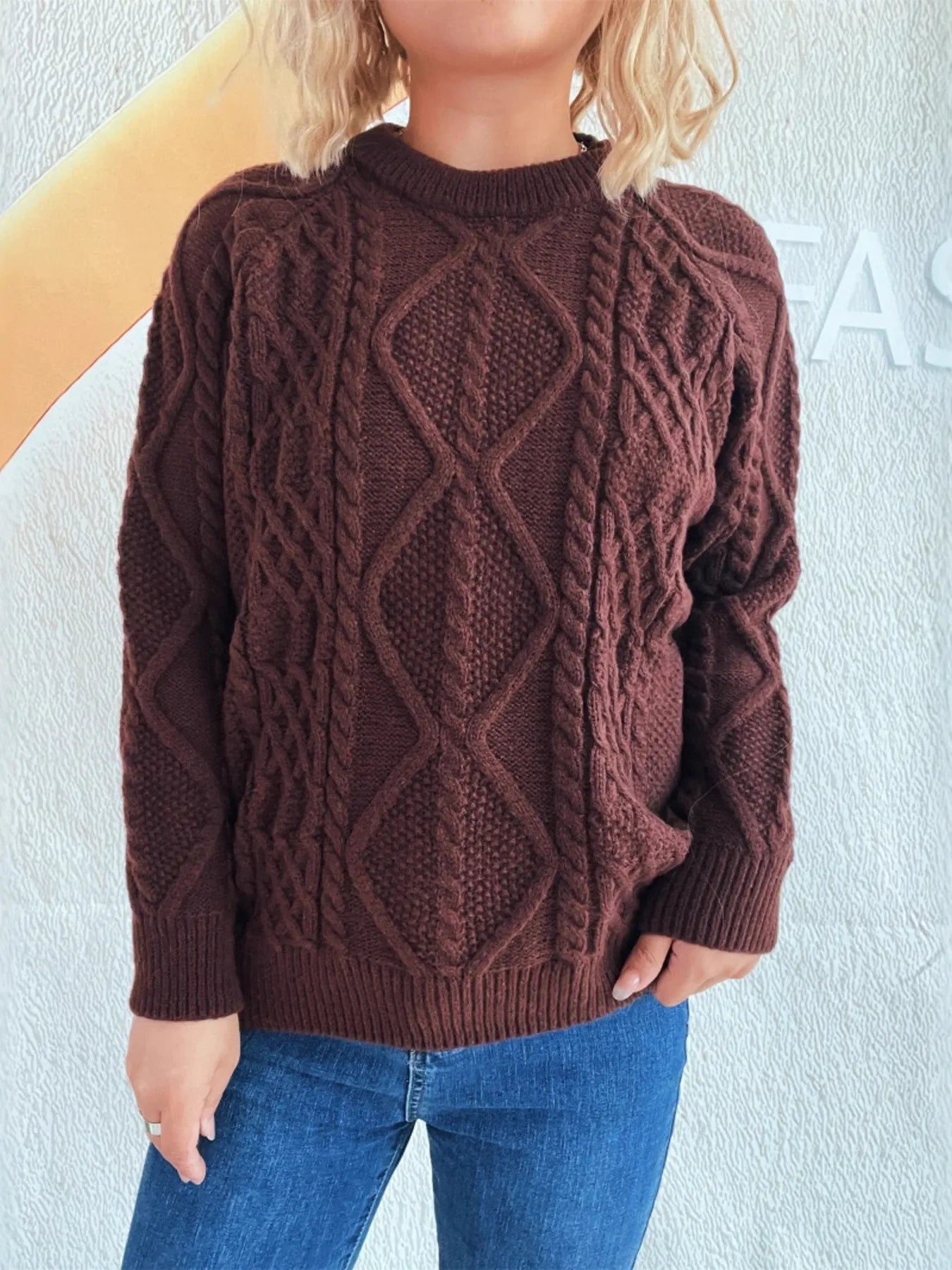 Chunky Cable Knit Sweater