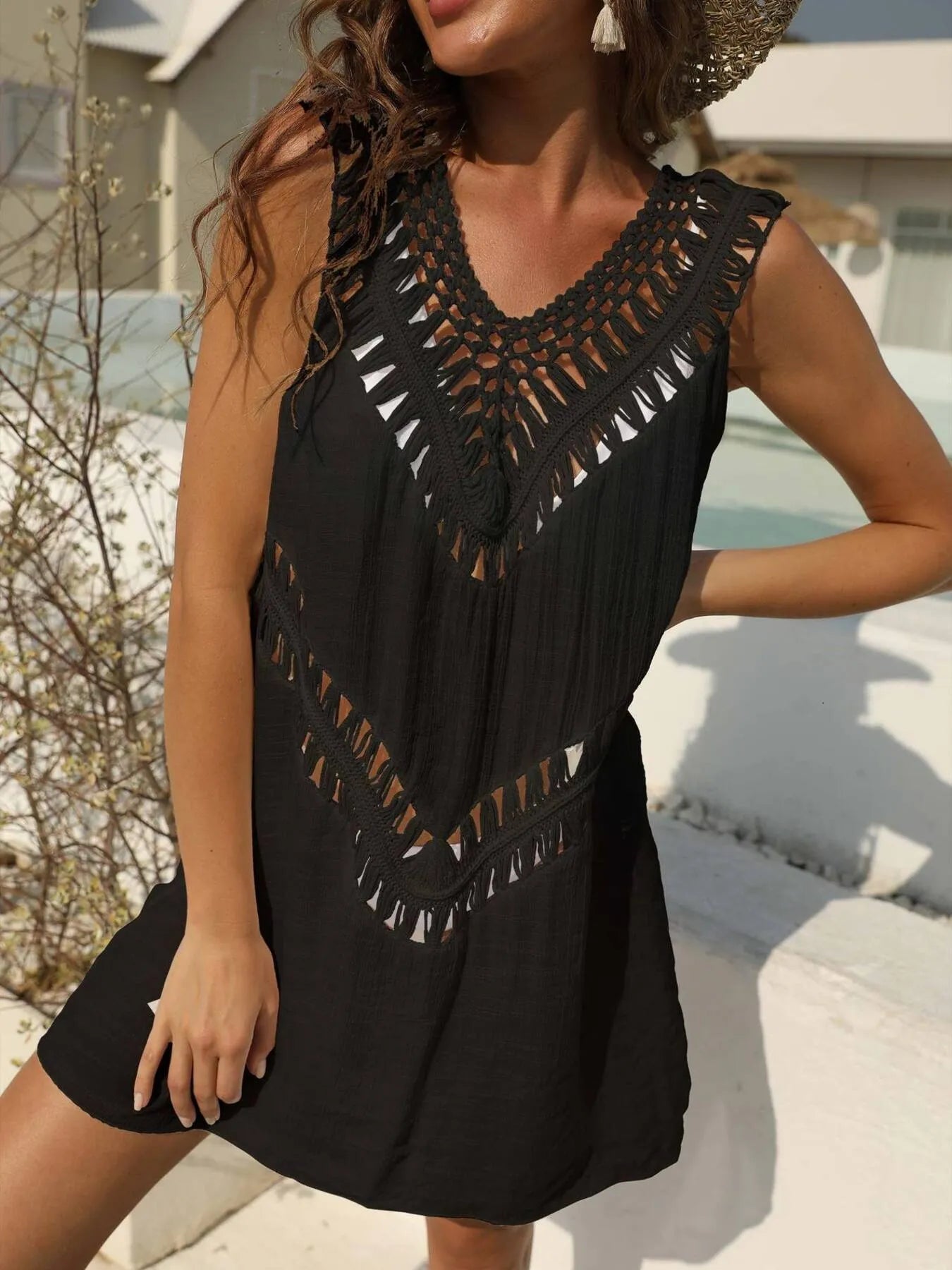 Shore Thing Crochet Cover-Up Dress