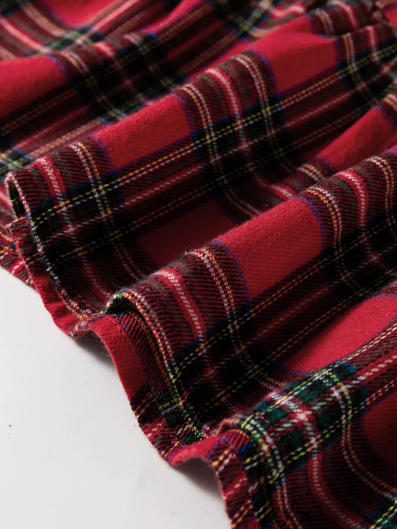 Heritage Plaid Ruffle Hem Dress