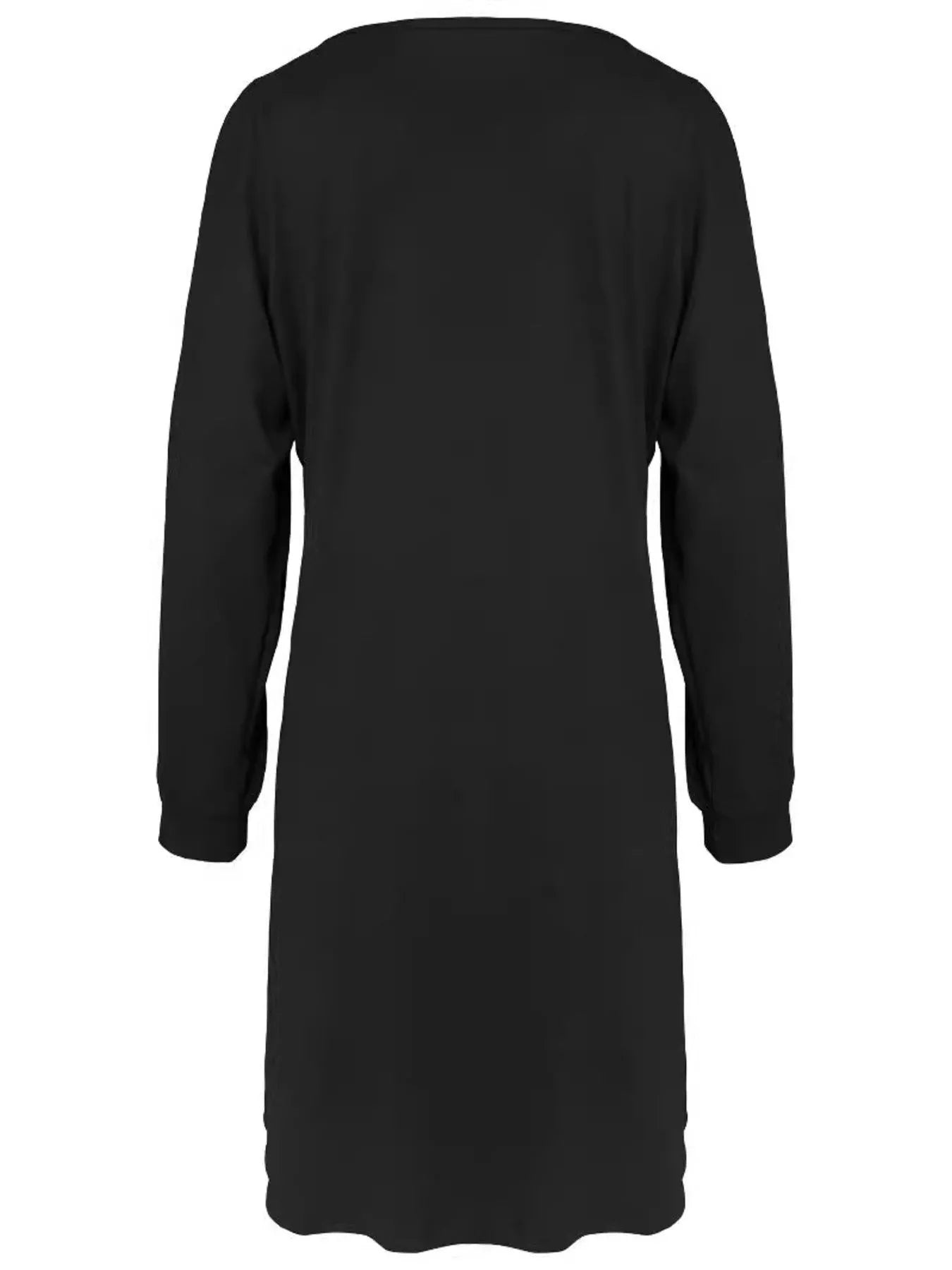 Cold Shoulder V-Neck Mini Dress