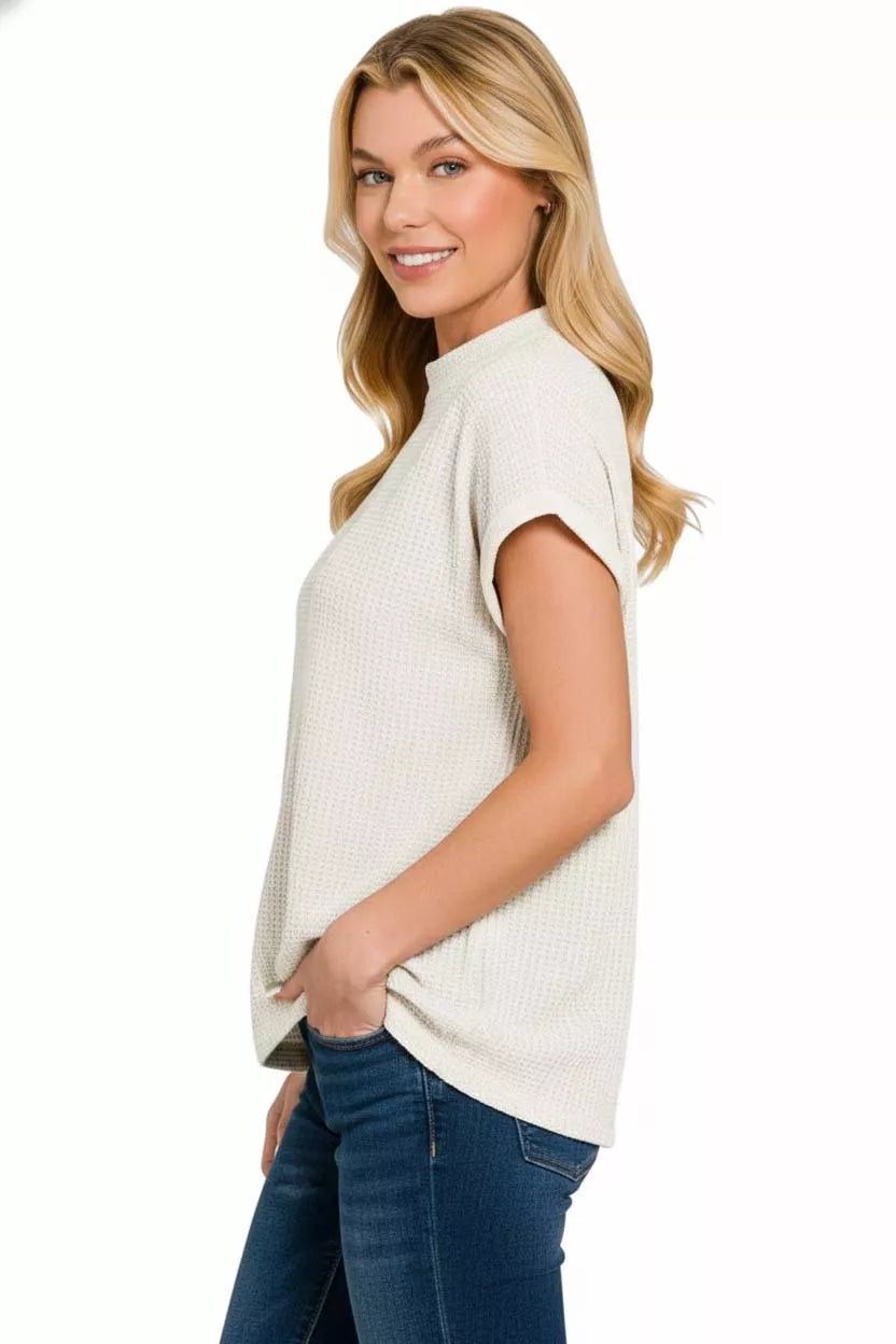 Chenille Cap Sleeve Sweater