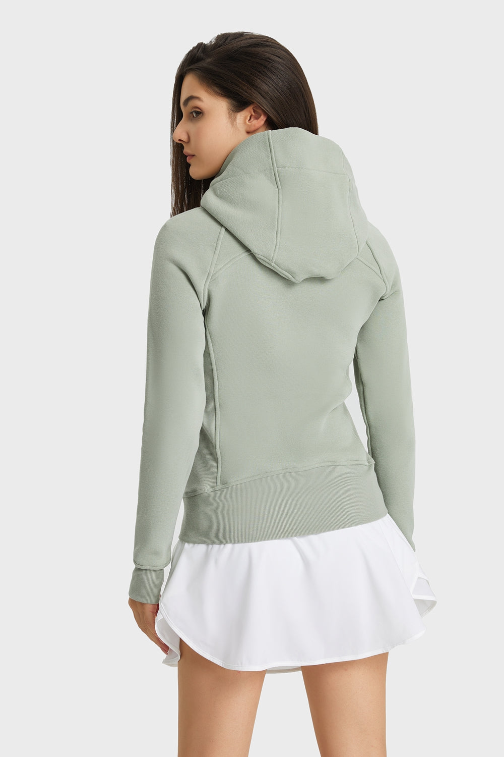 Athletic Hooded Zip Up Jacket