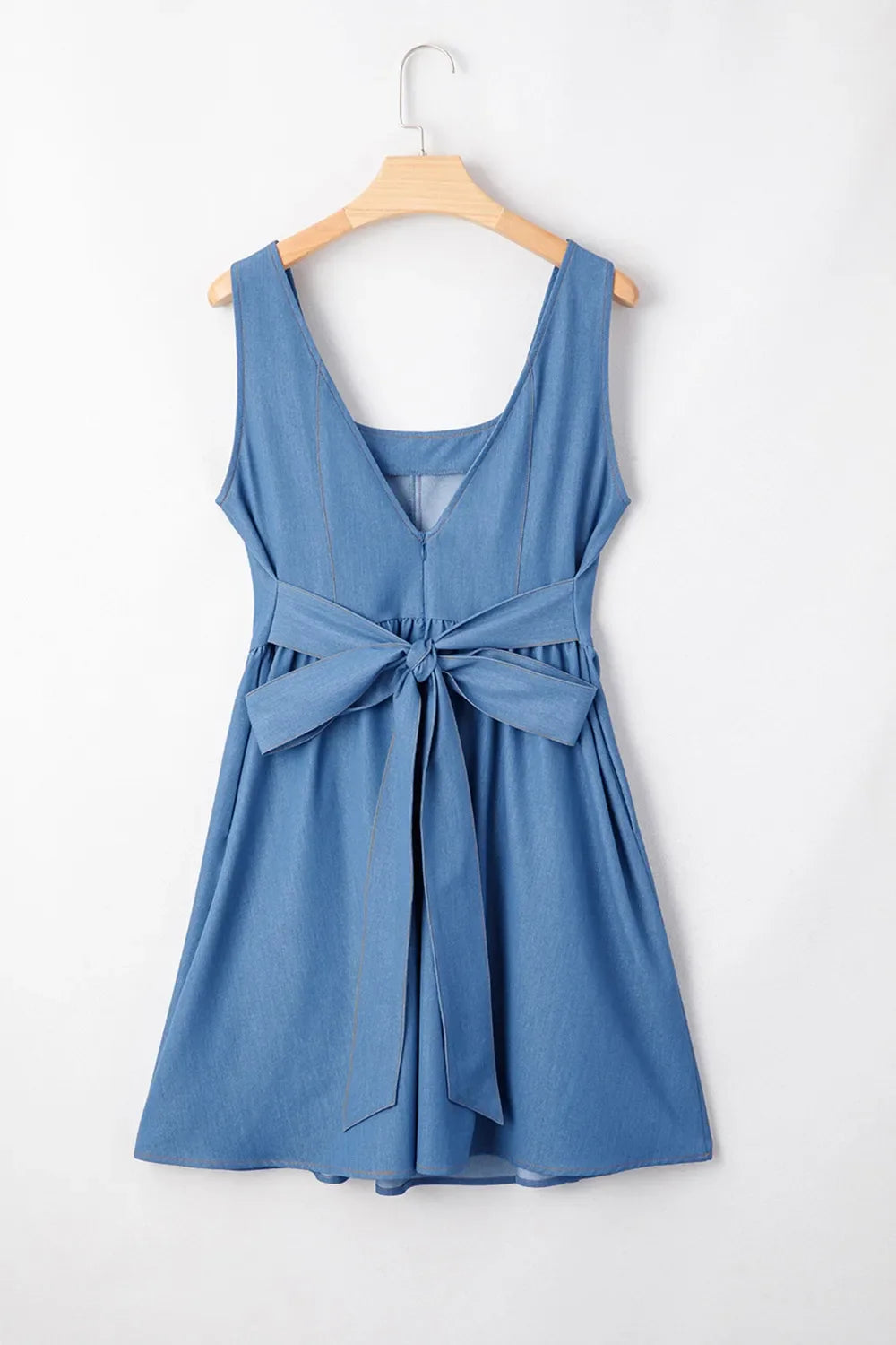 Square Neck Sleeveless Mini Dress