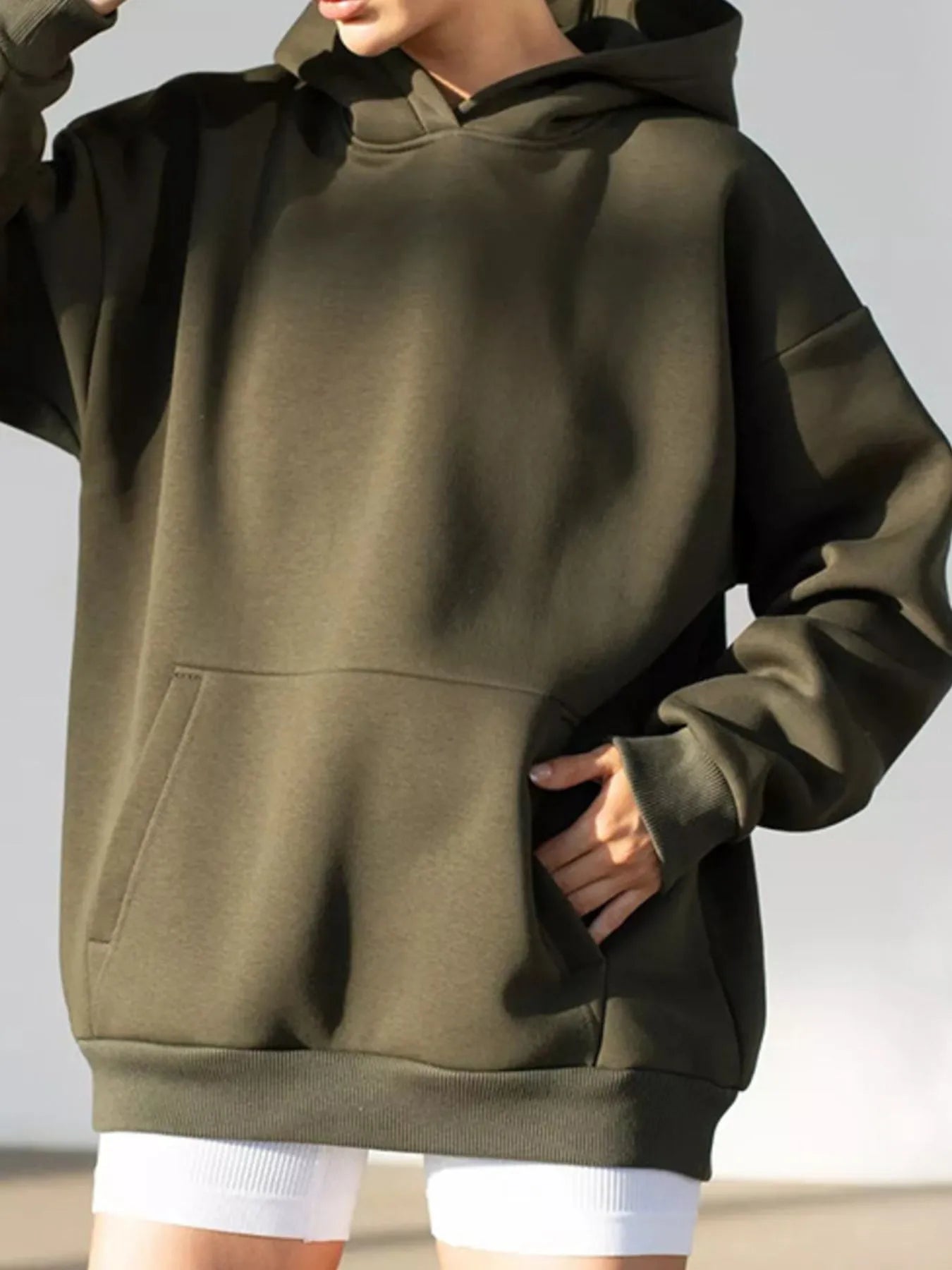Oversized Kangaroo Pocket Hoodie