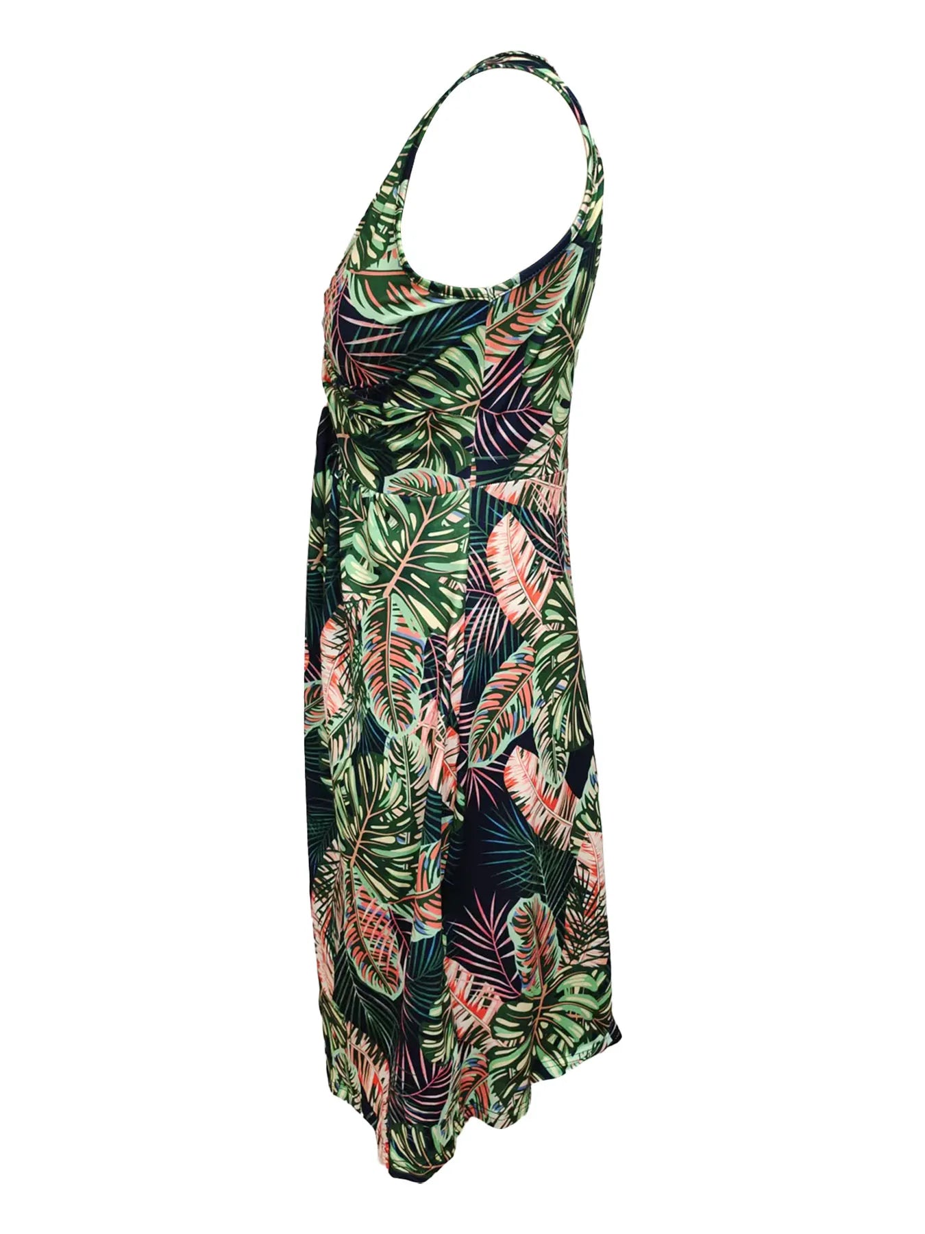 Tropical Sleeveless Summer Dress