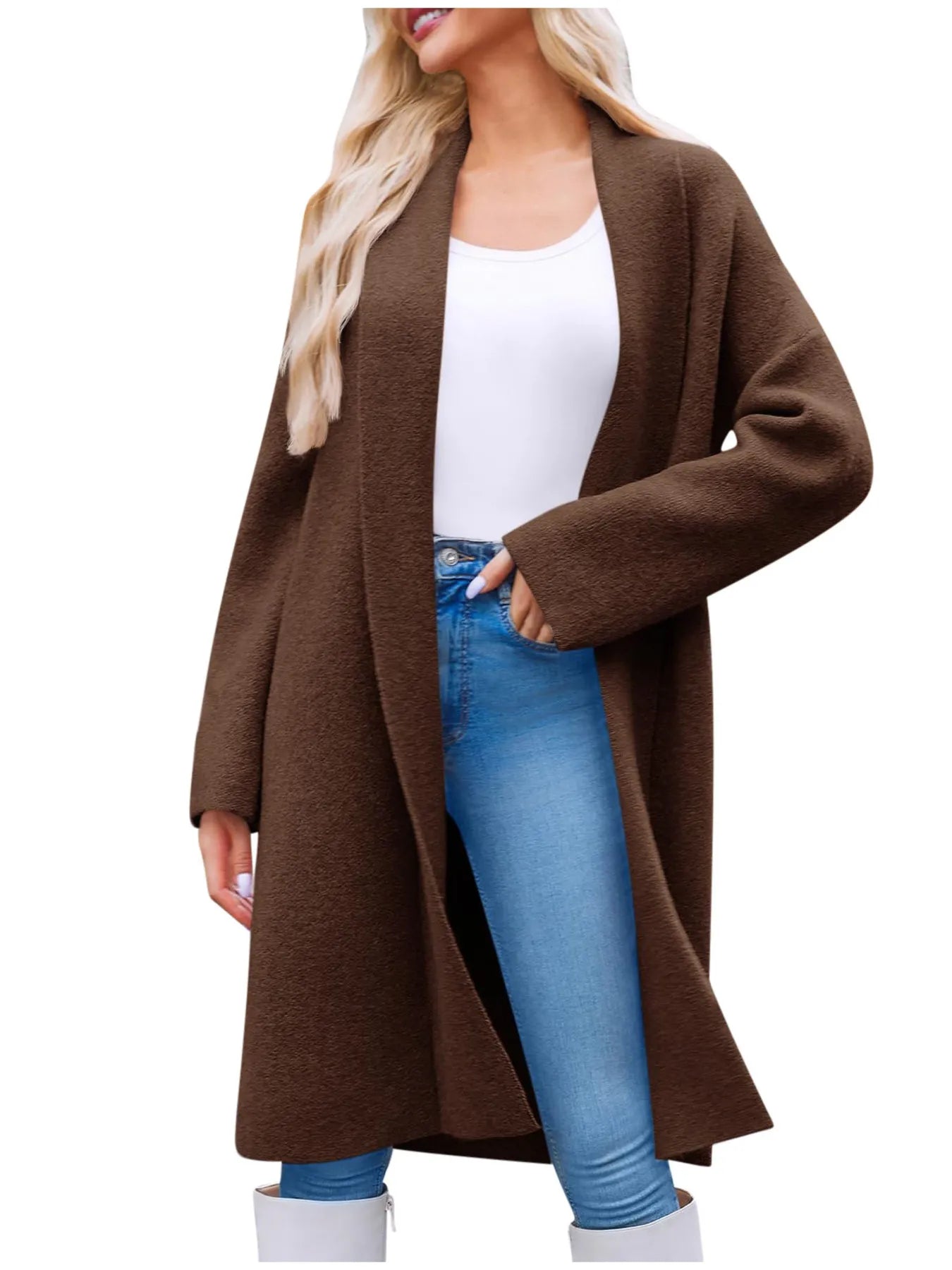 Open Front Longline Cardi-Coat