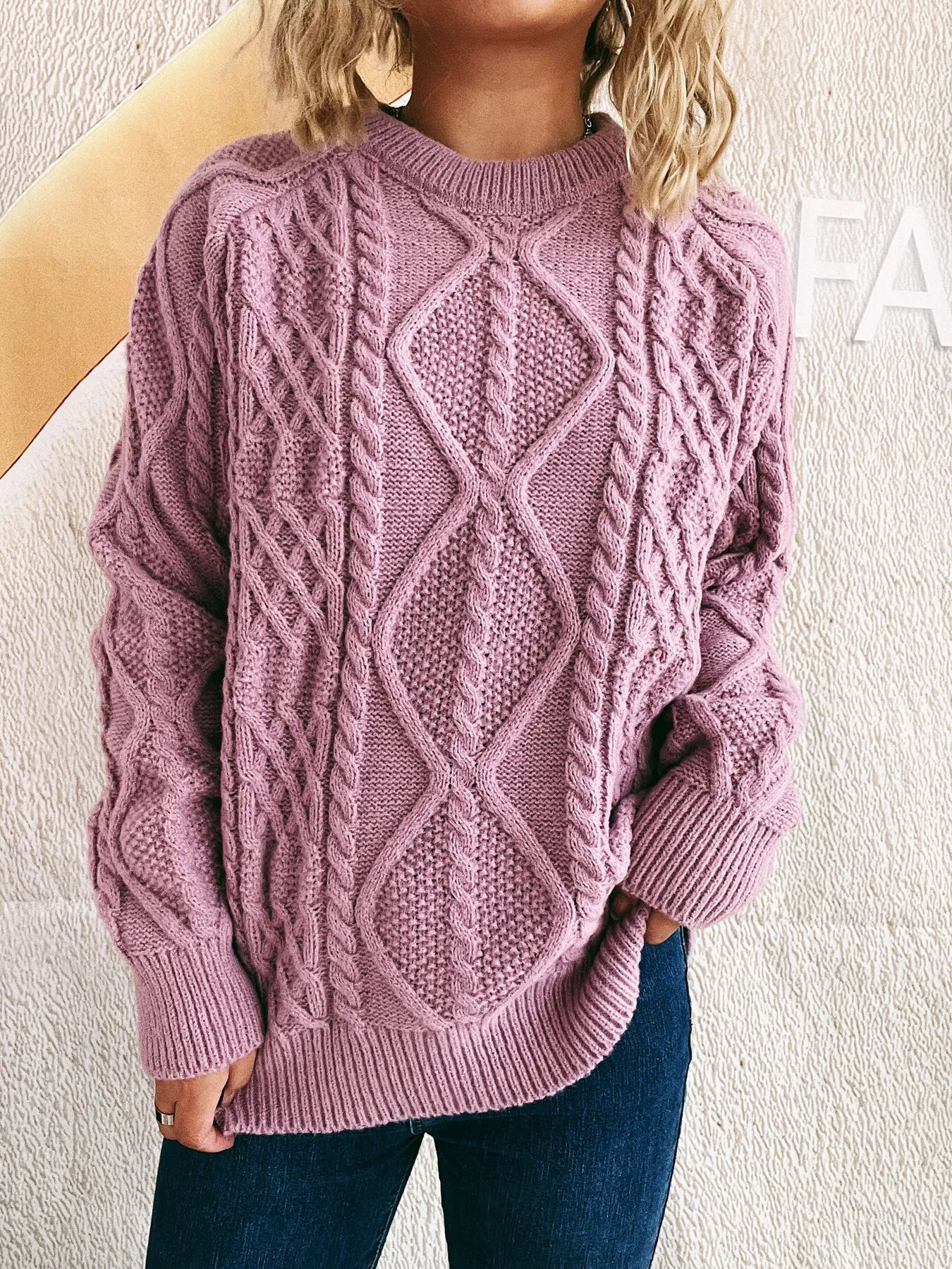 Chunky Cable Knit Sweater