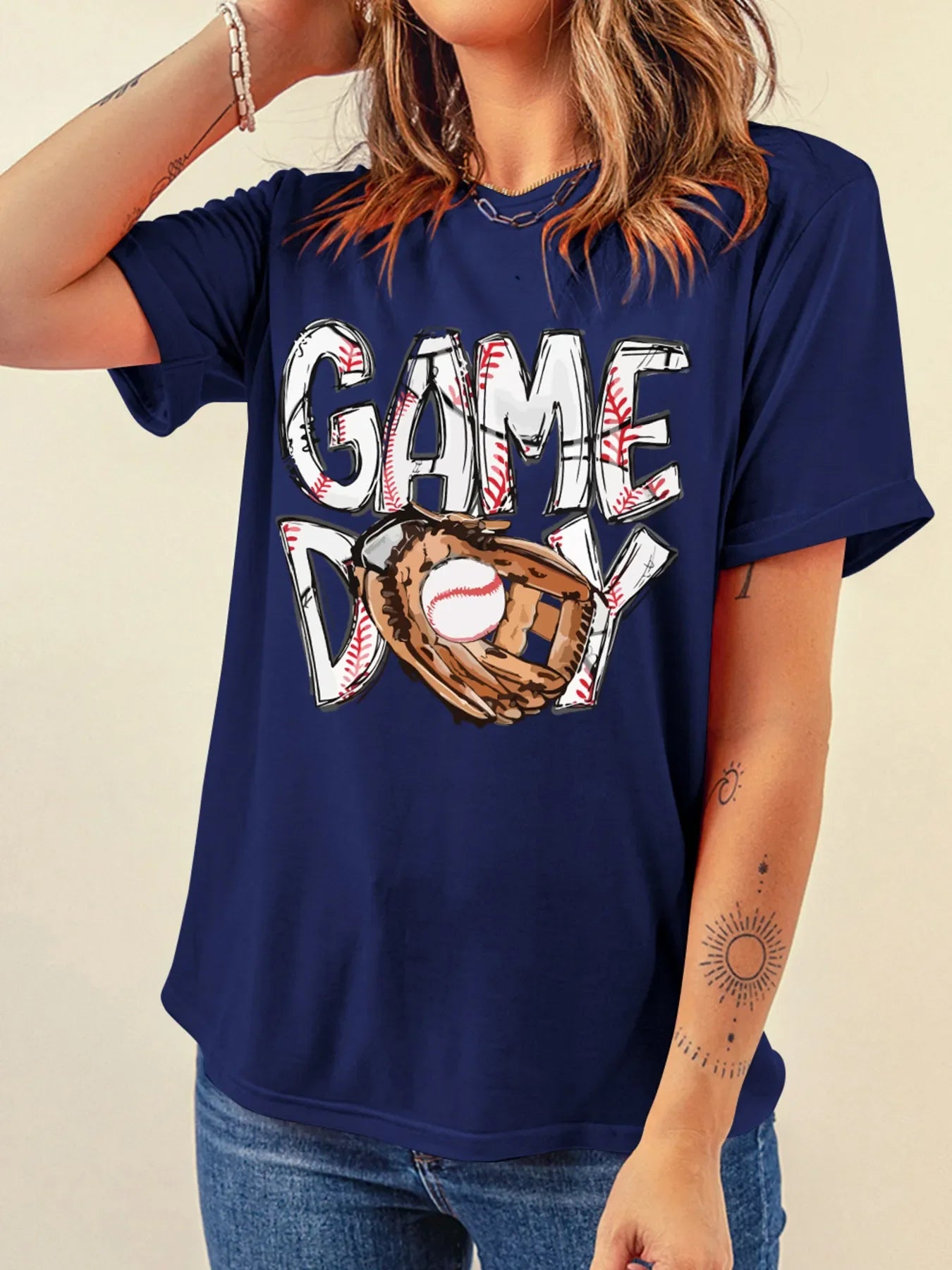 Women's Baseball GAME DAY Graphic T-shirt
