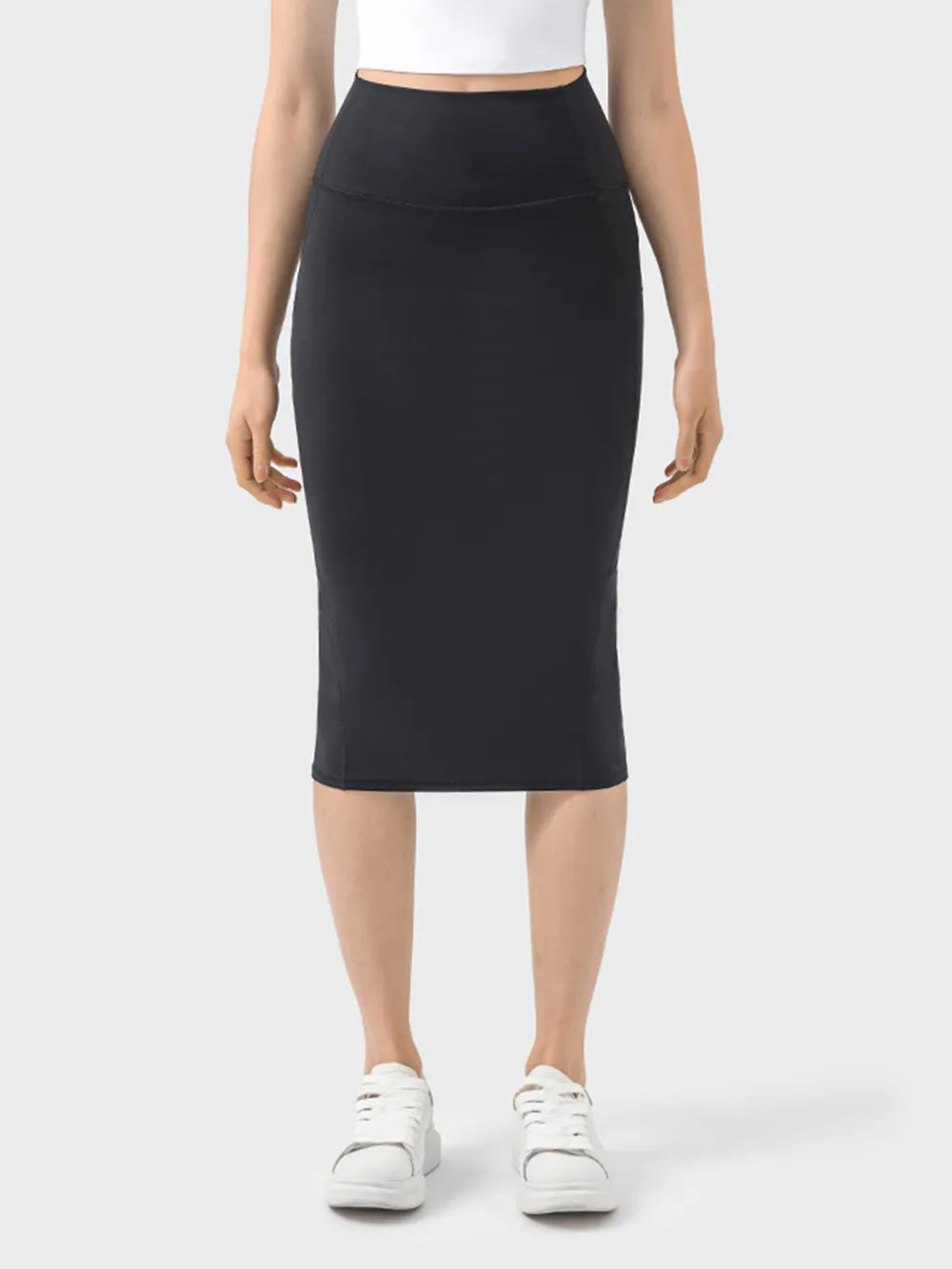 Active Midi Skirt with Back Slit