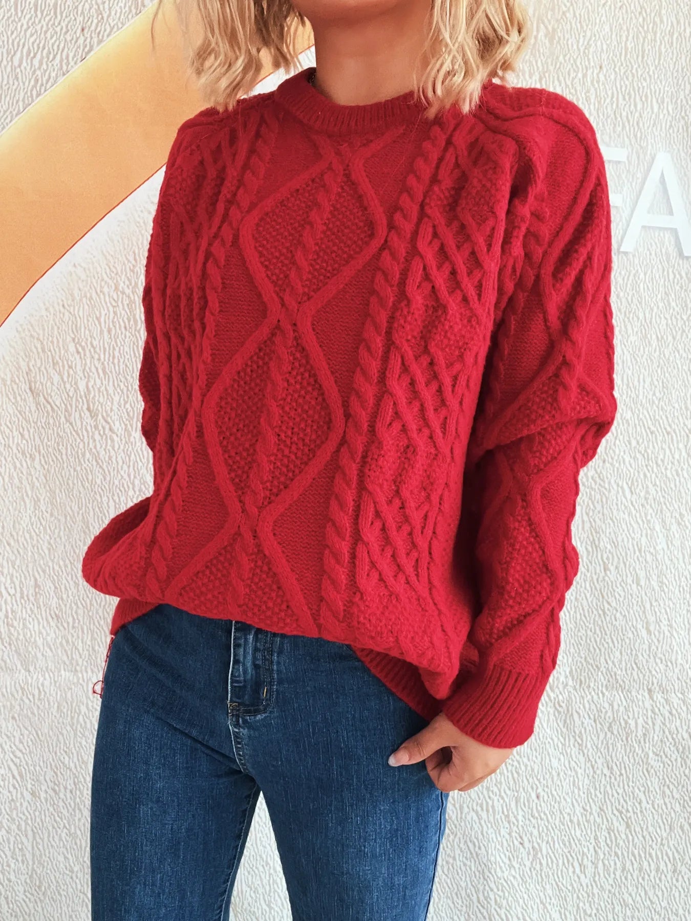 Chunky Cable Knit Sweater