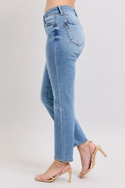 Vintage Wash Slim Jeans - Detail View 7