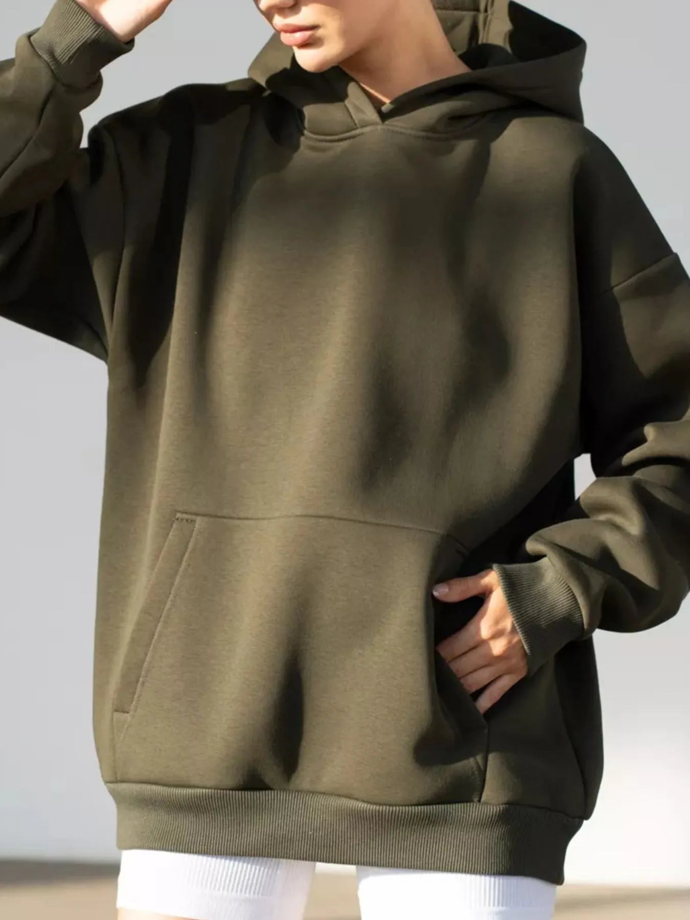 Oversized Kangaroo Pocket Hoodie
