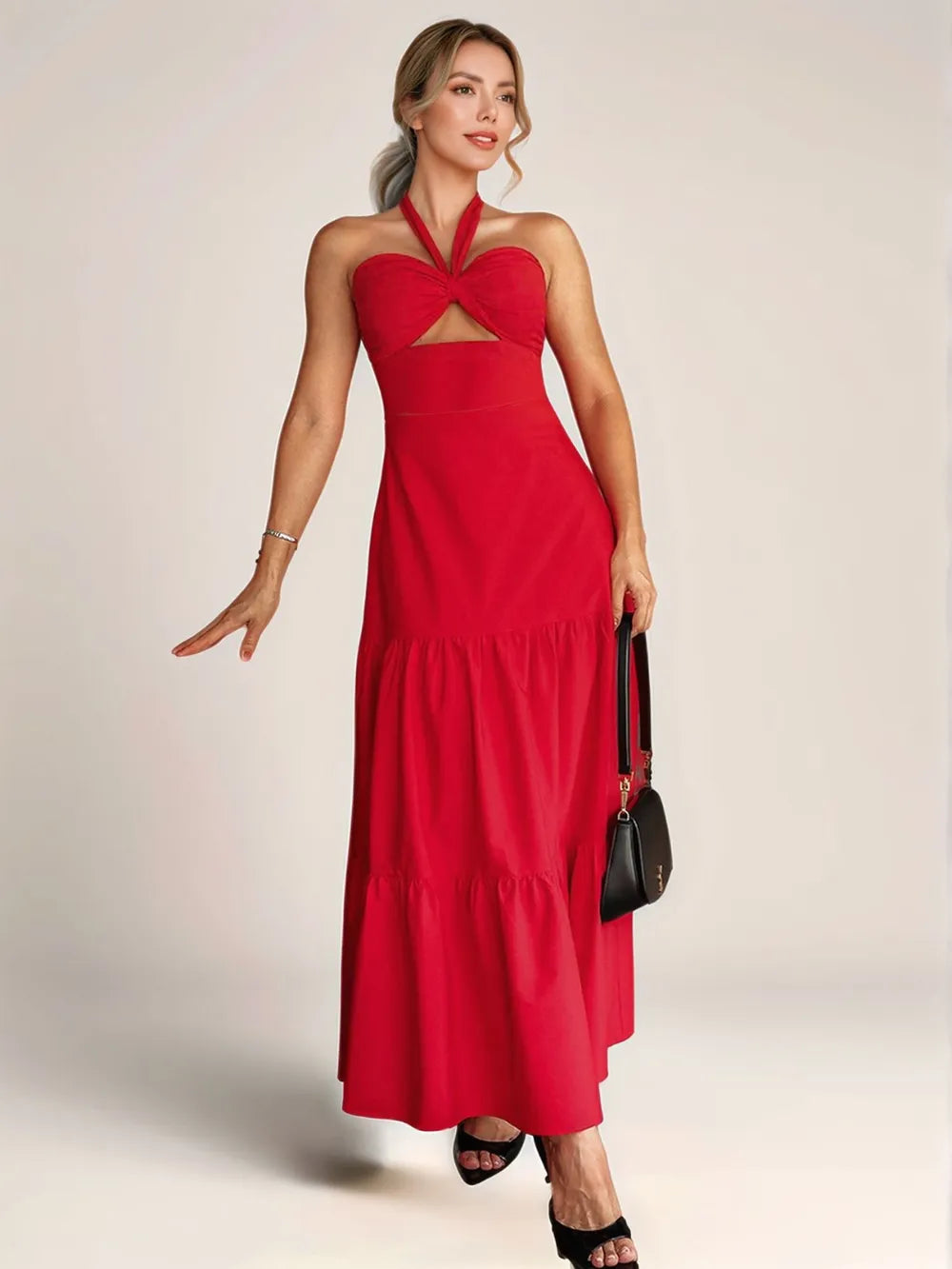 Twist and Tie Maxi Dress