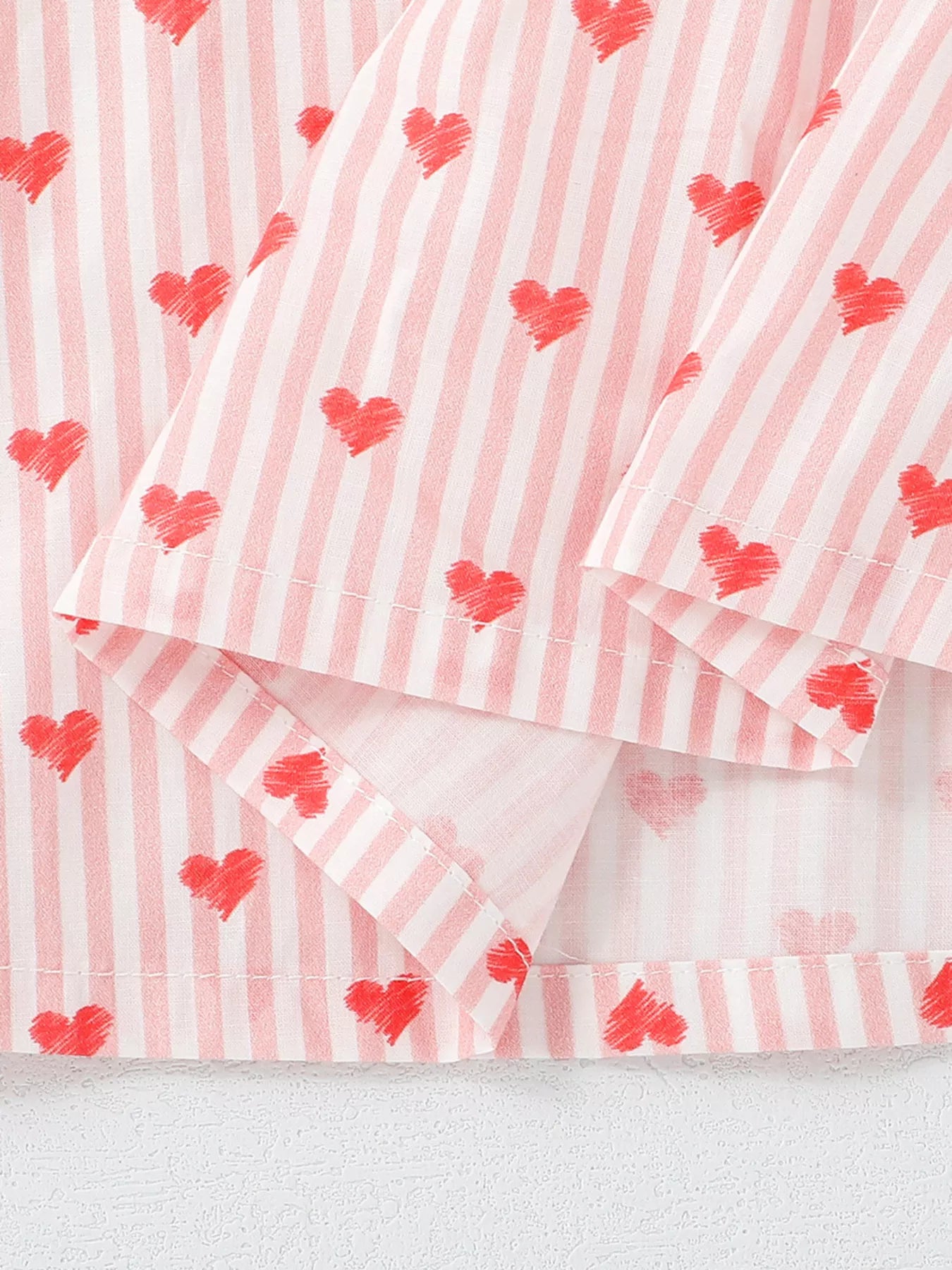 Sweetheart Stripe Ruffle Dress