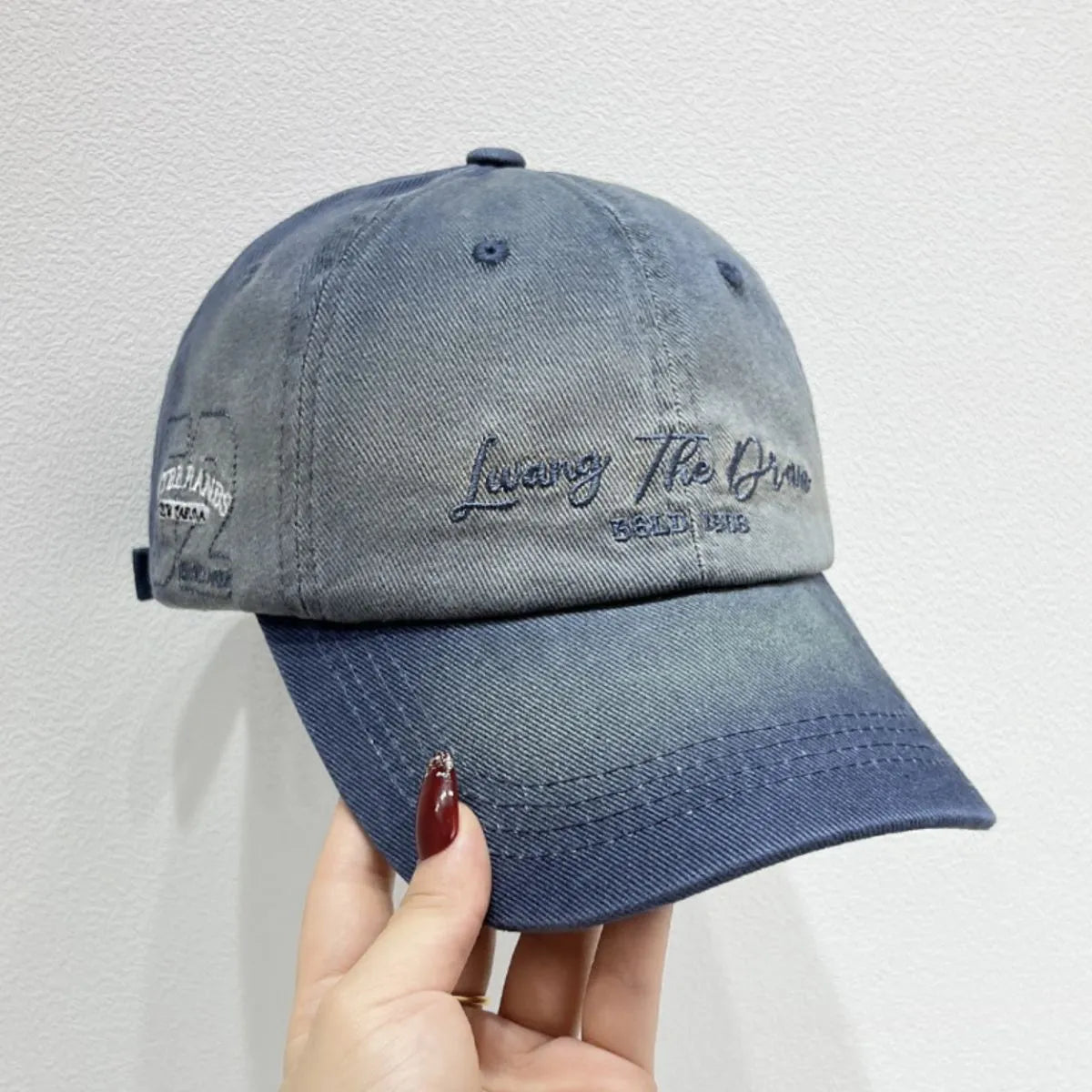 Living the Dream Gradient Denim Baseball Cap