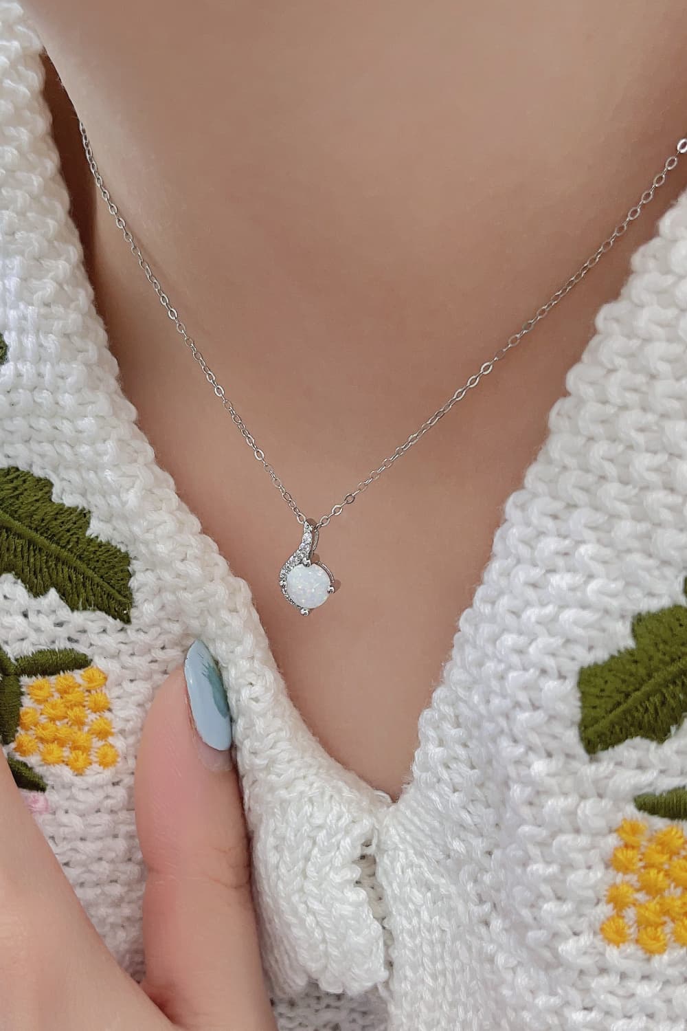 Opal Pendant Necklace