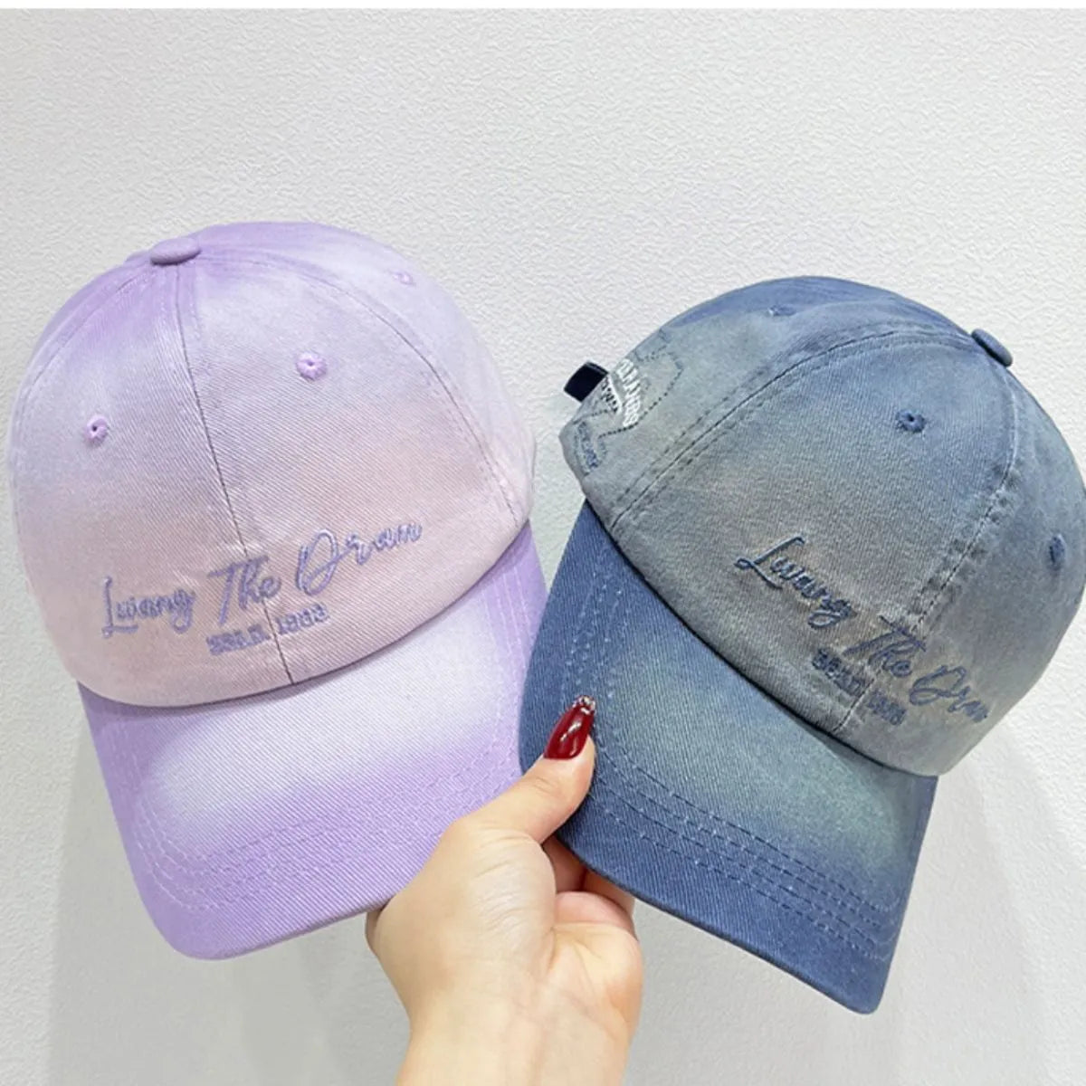 Living the Dream Gradient Denim Baseball Cap