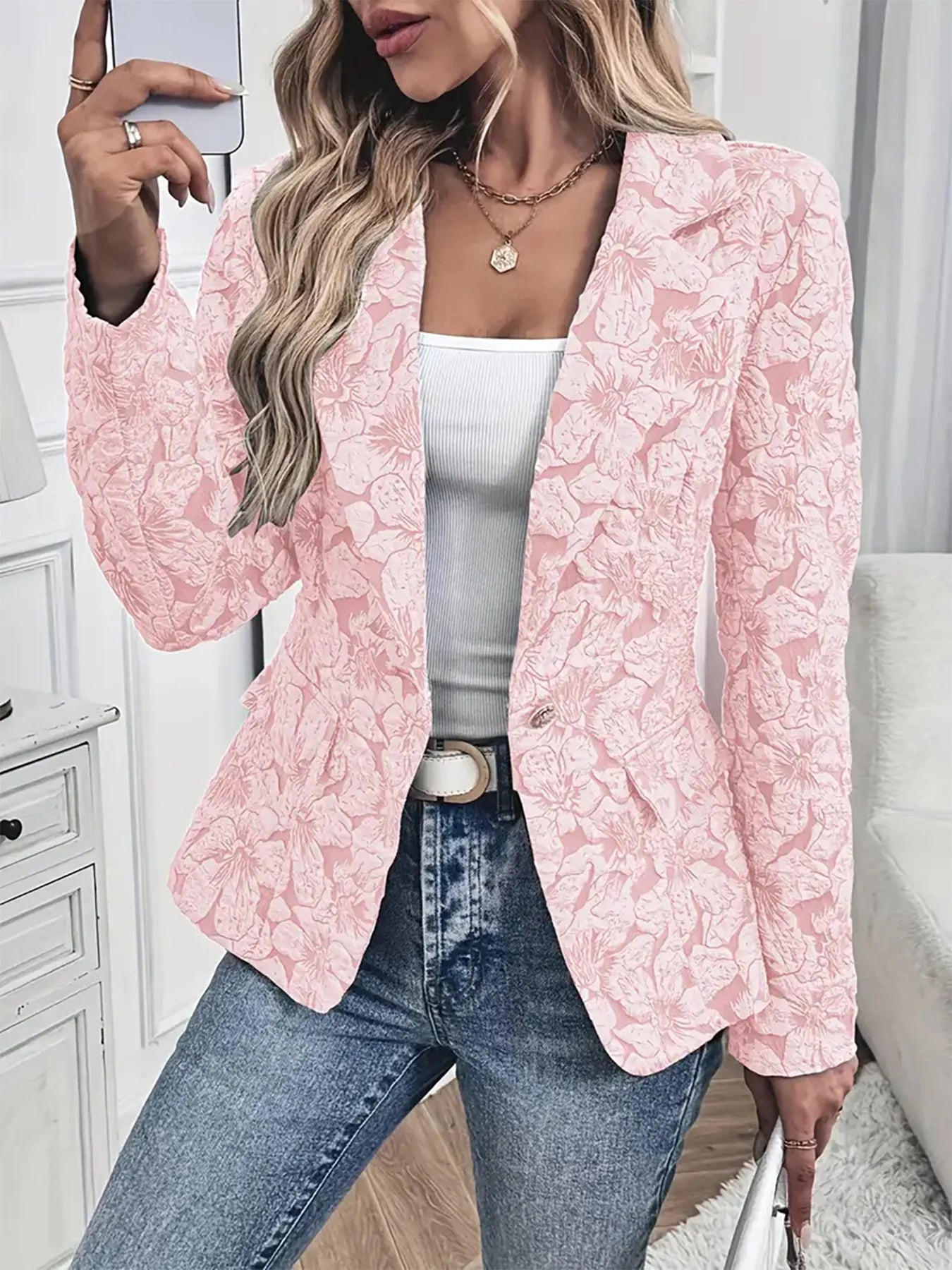 Colette Jacquard Blazer