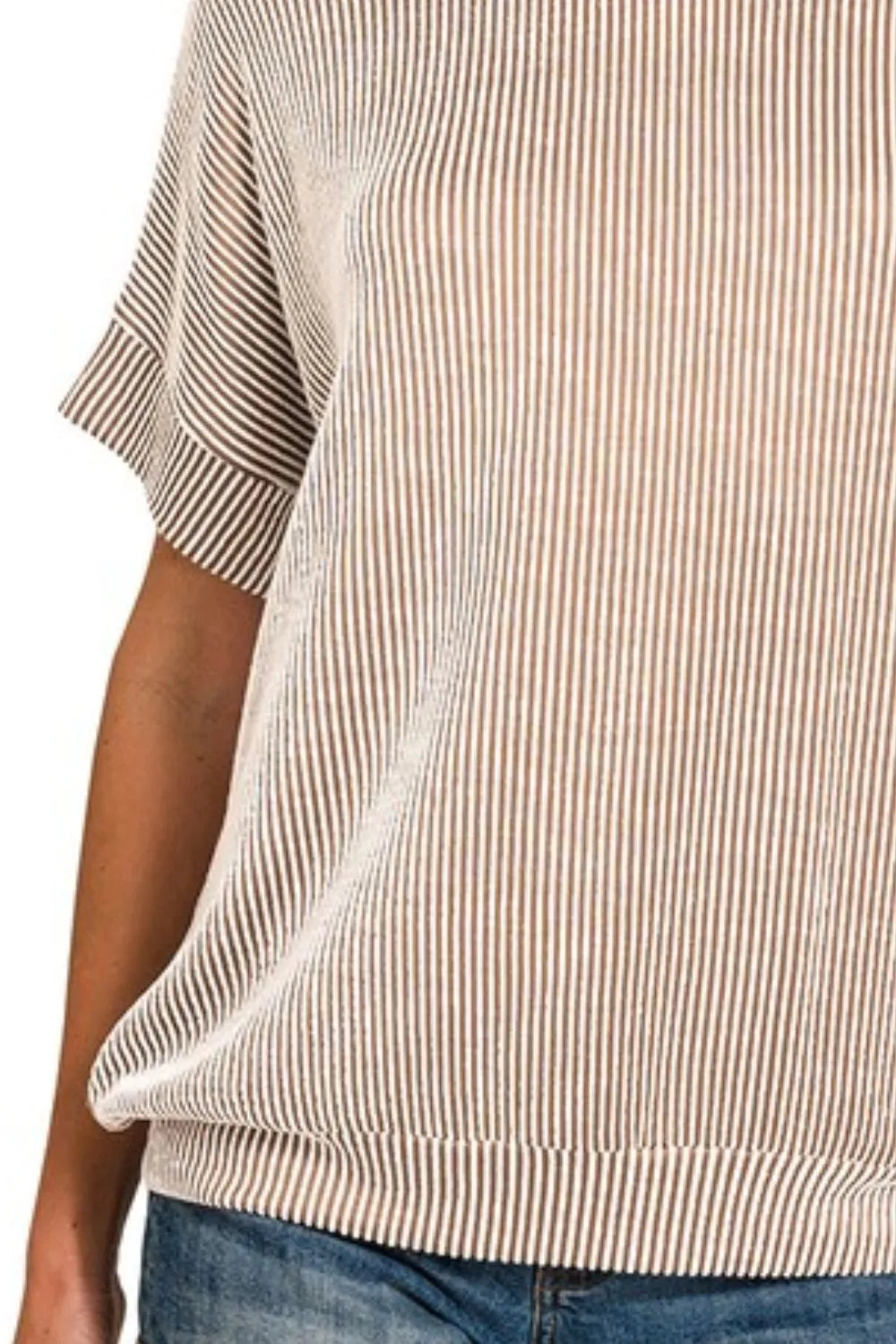 Women's Mocha Corded Rib Shirt
