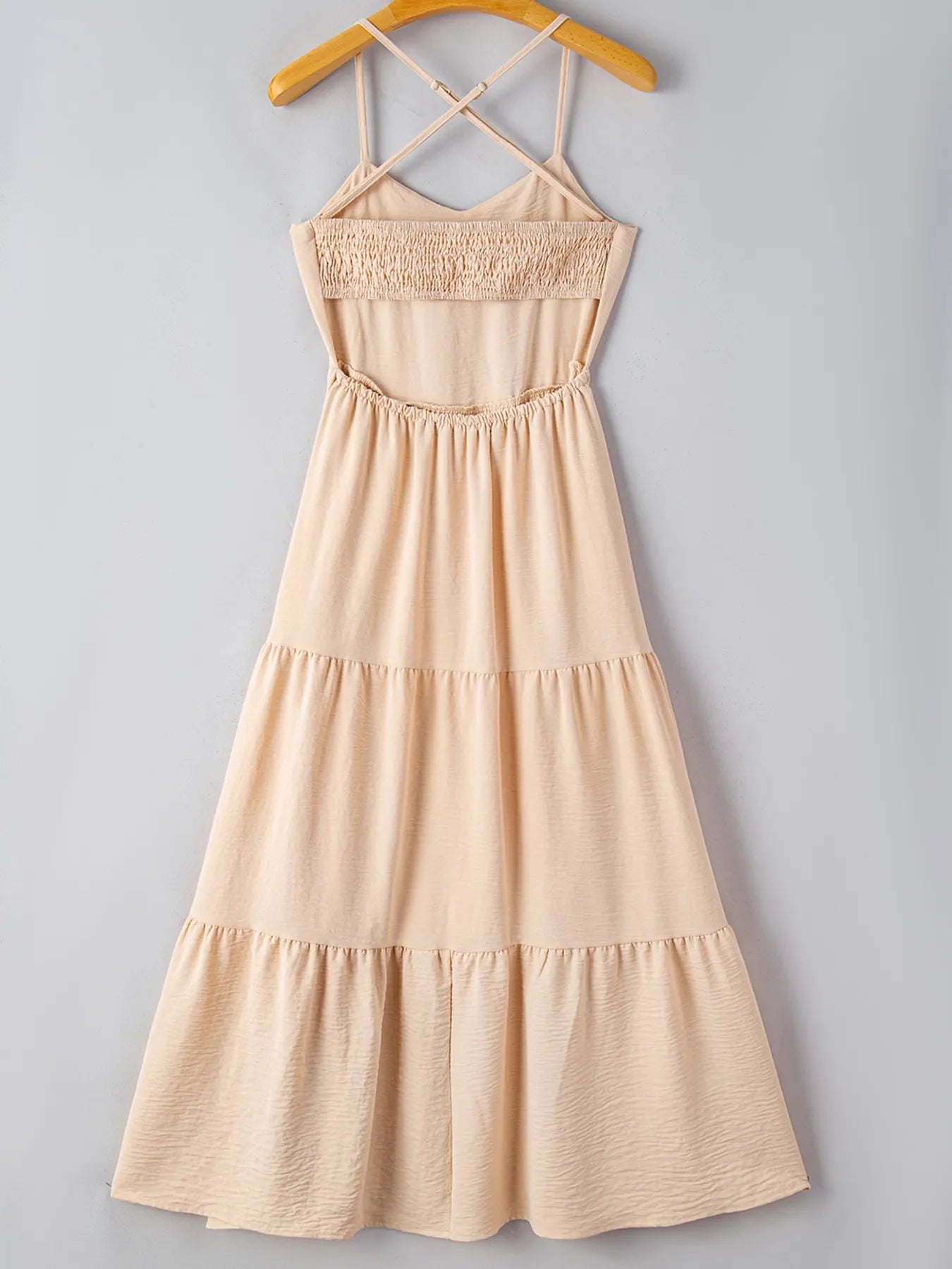 Open Back Tiered Maxi Dress