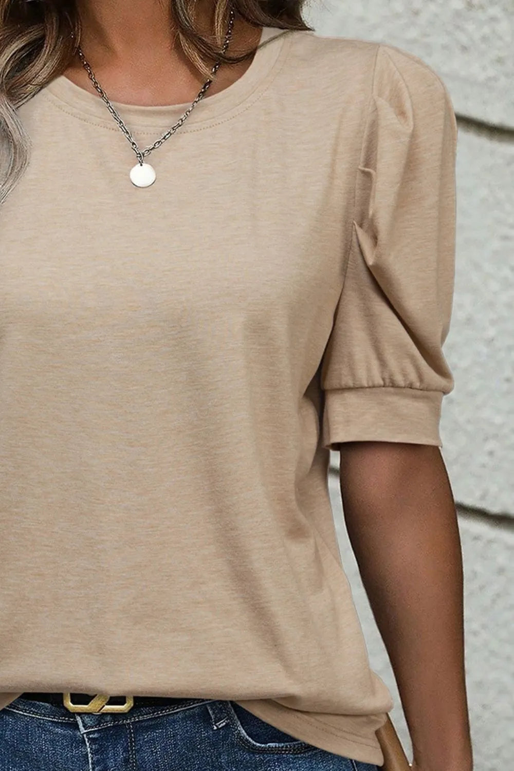 Women's Puff Sleeve Casual Top