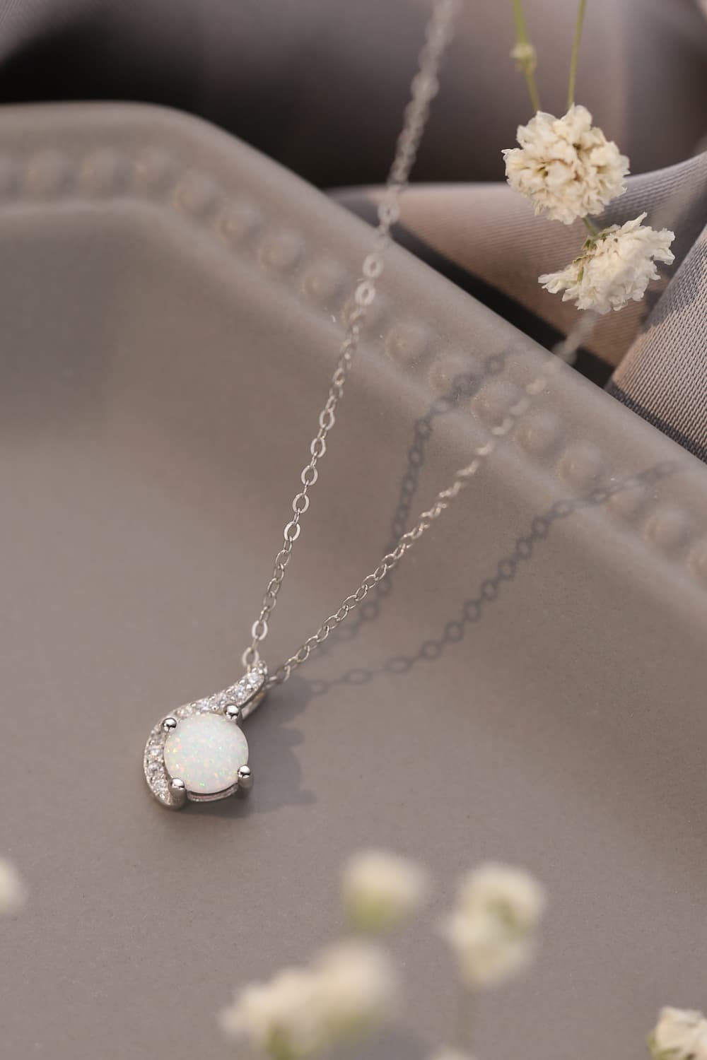 Opal Pendant Necklace