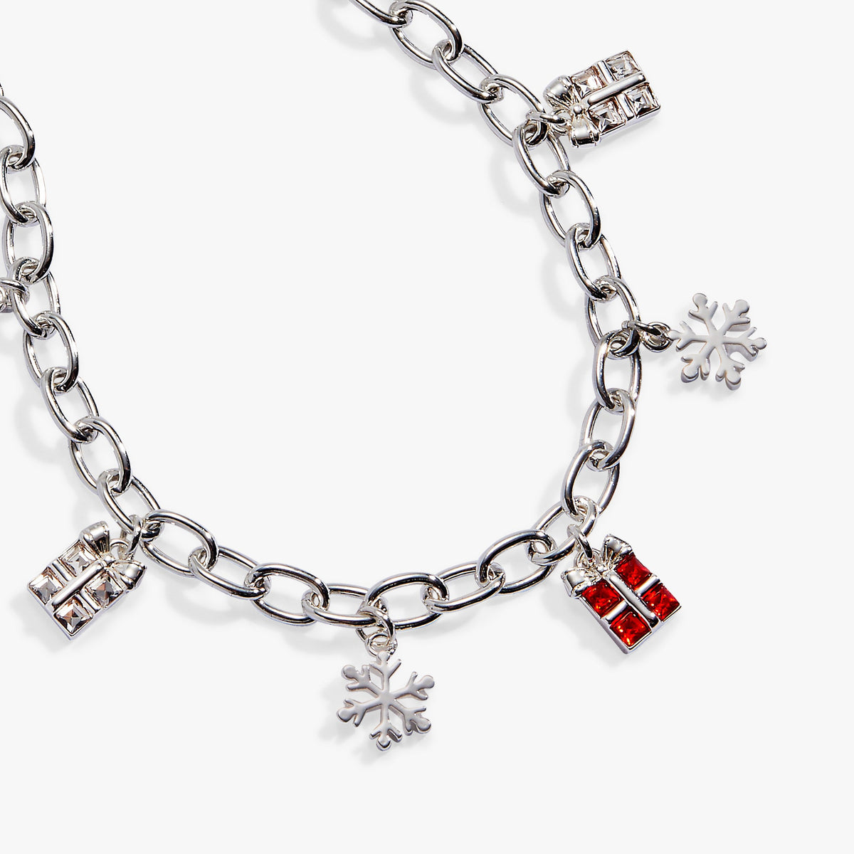 Snowflakes & Presents Multi Charm Bracelet