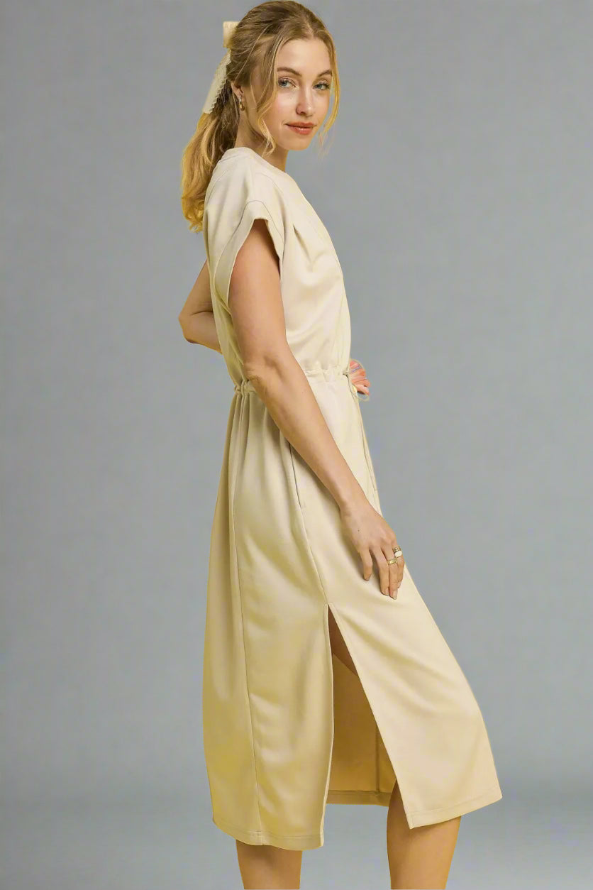 Ecru Midi Tee Dress