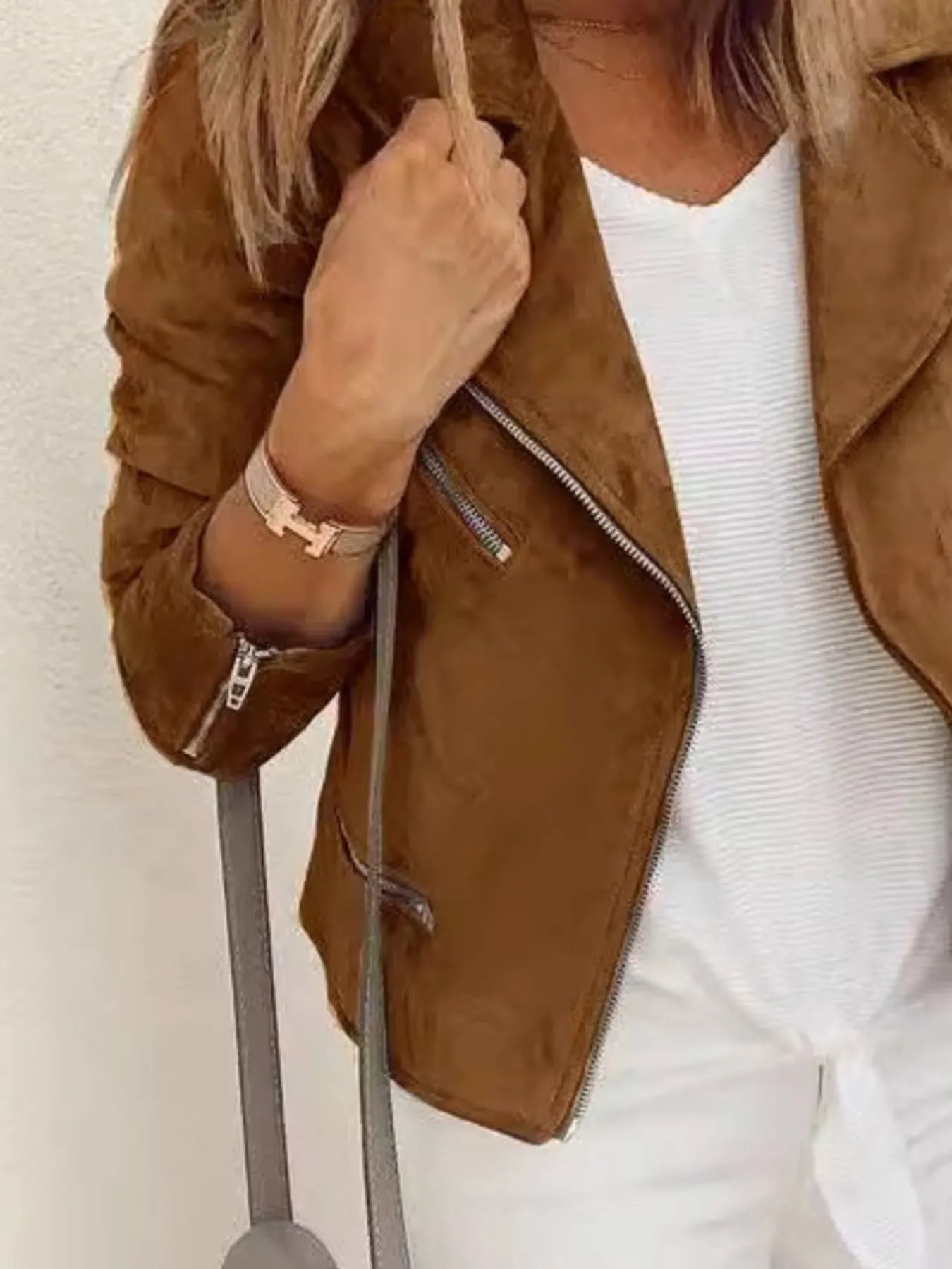 Cassidy Cropped Moto Jacket