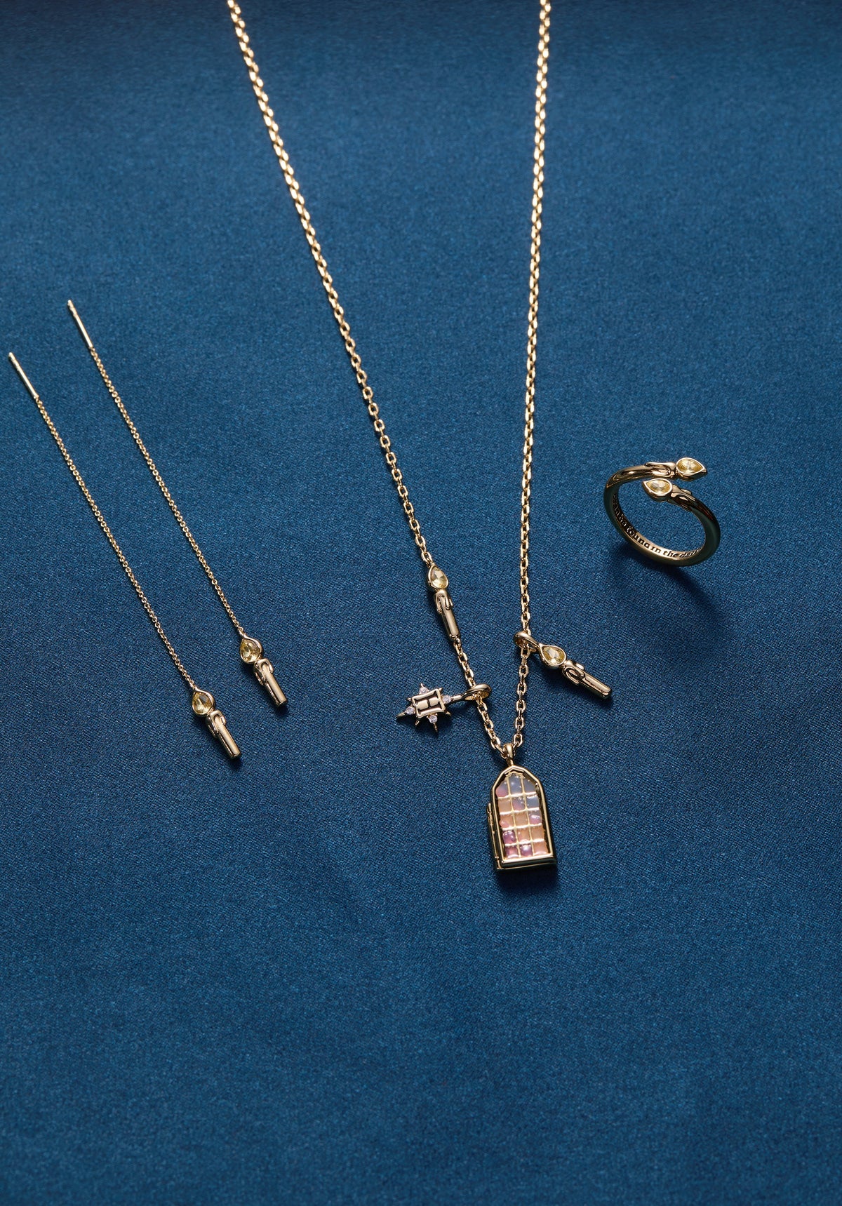 Harry Potter™ Hogwarts Great Hall Cluster Charm Necklace - Alex and Ani - Detail View 5