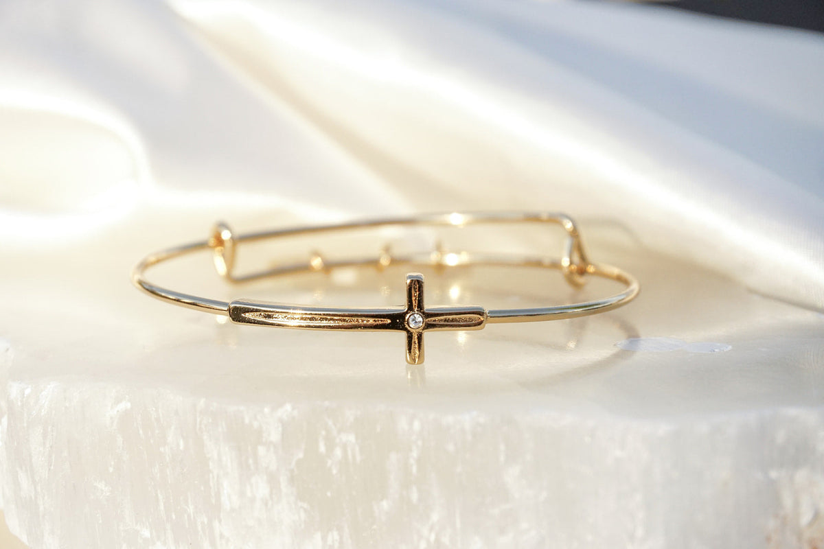 Cross Inline Bangle - Alex and Ani