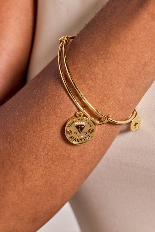 "You’re The Espresso To My Martini" Charm Bangle - Alex and Ani - Back View