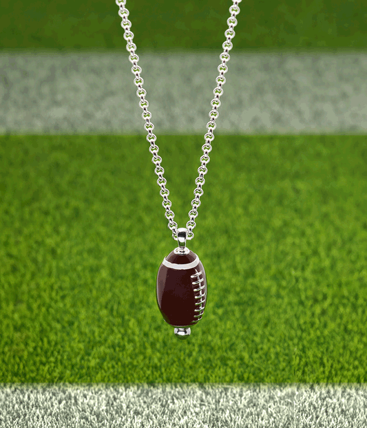 Football Spinner Pendant - Back View