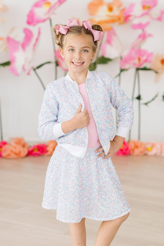 Girls' Cotton Candy Sequin Jacket