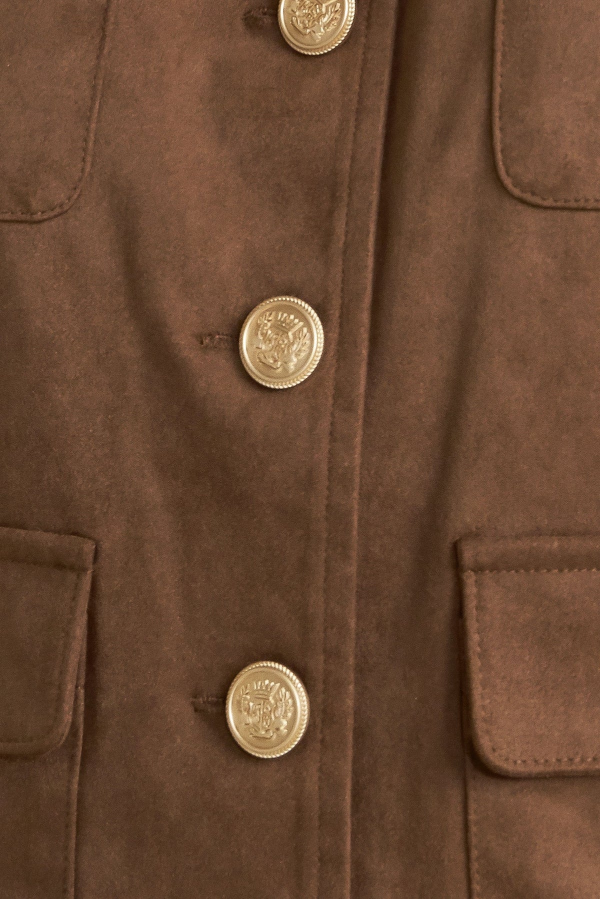 HERITAGE UTILITY FAUX SUEDE JACKET - Detail View 7