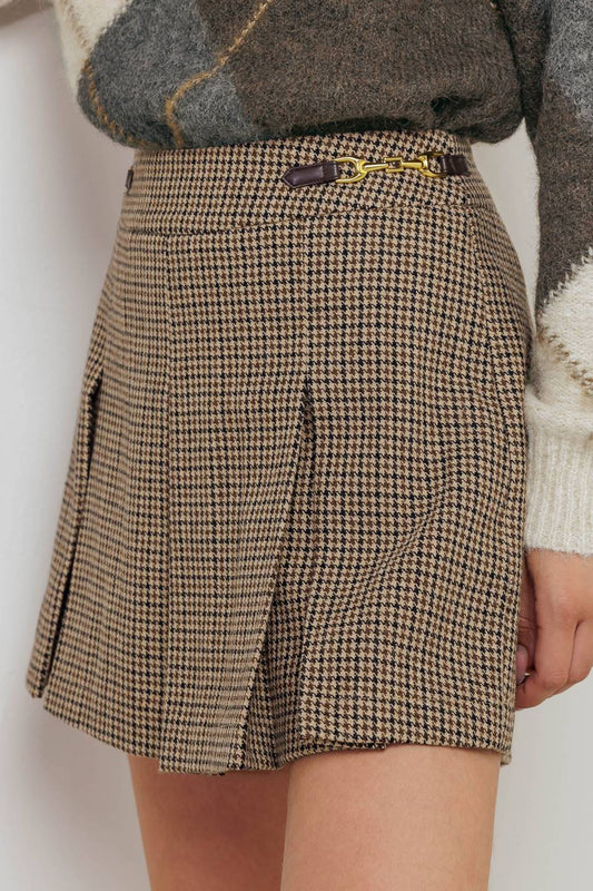 ATTITUDE WOVEN WOOLEN SKORT