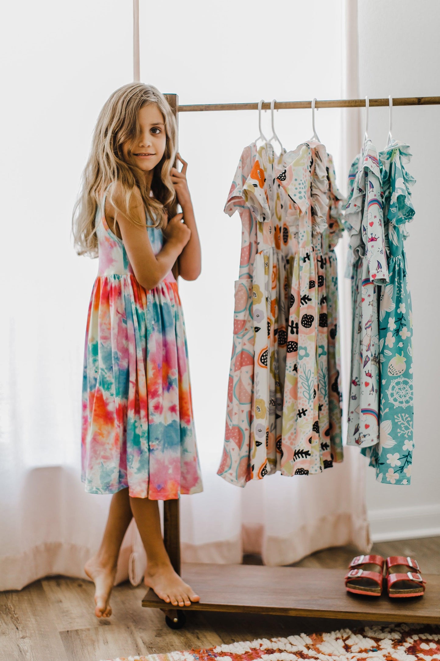 Tie Dye Tank Twirl Dress