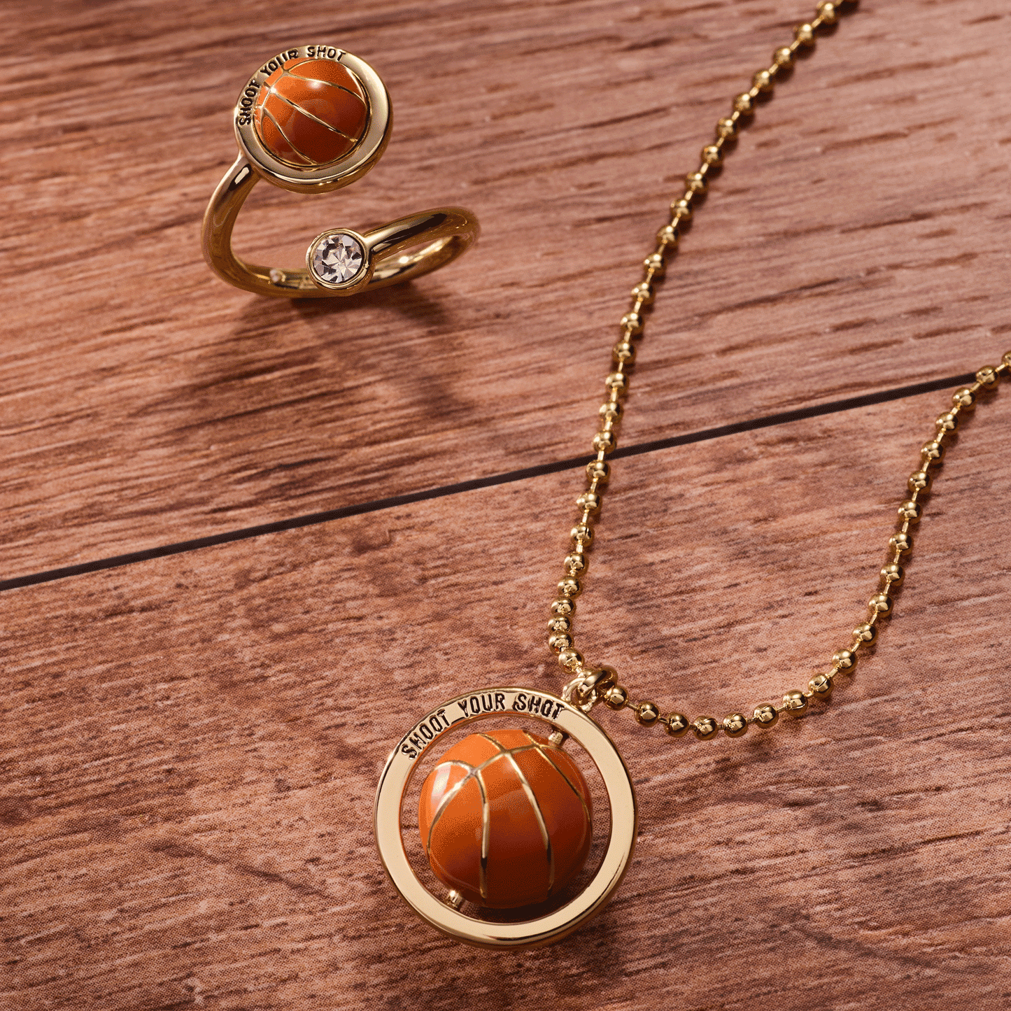 Basketball Open Fidget Ring - Alex and Ani