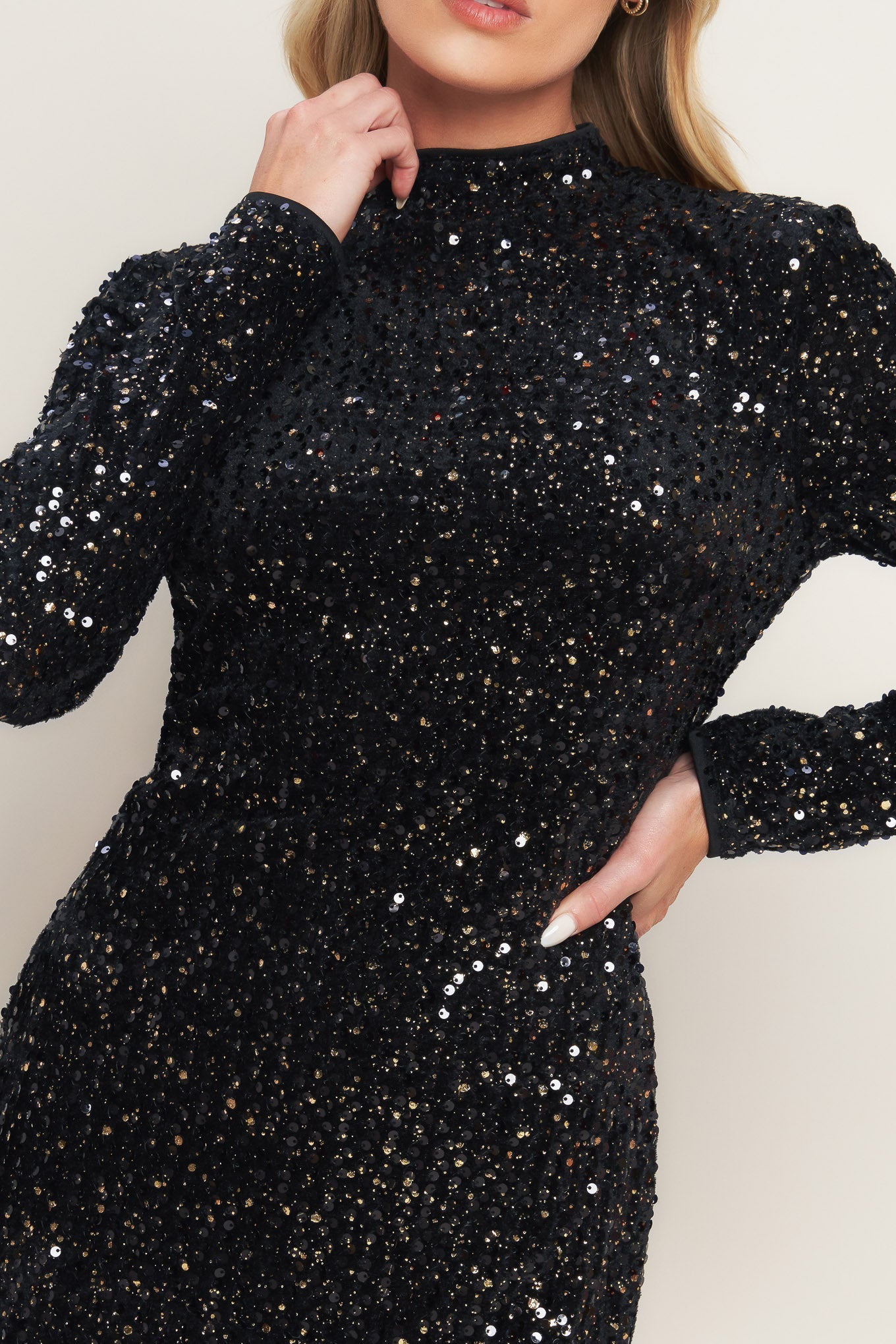 SEQUIN MINI DRESS