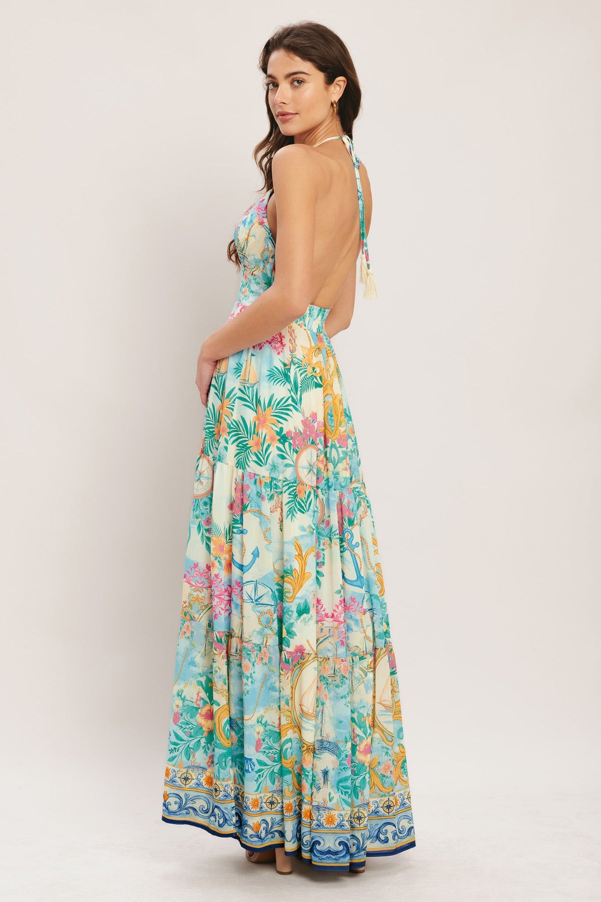 CAPRI SAIL AWAY WOVEN MAXI DRESS