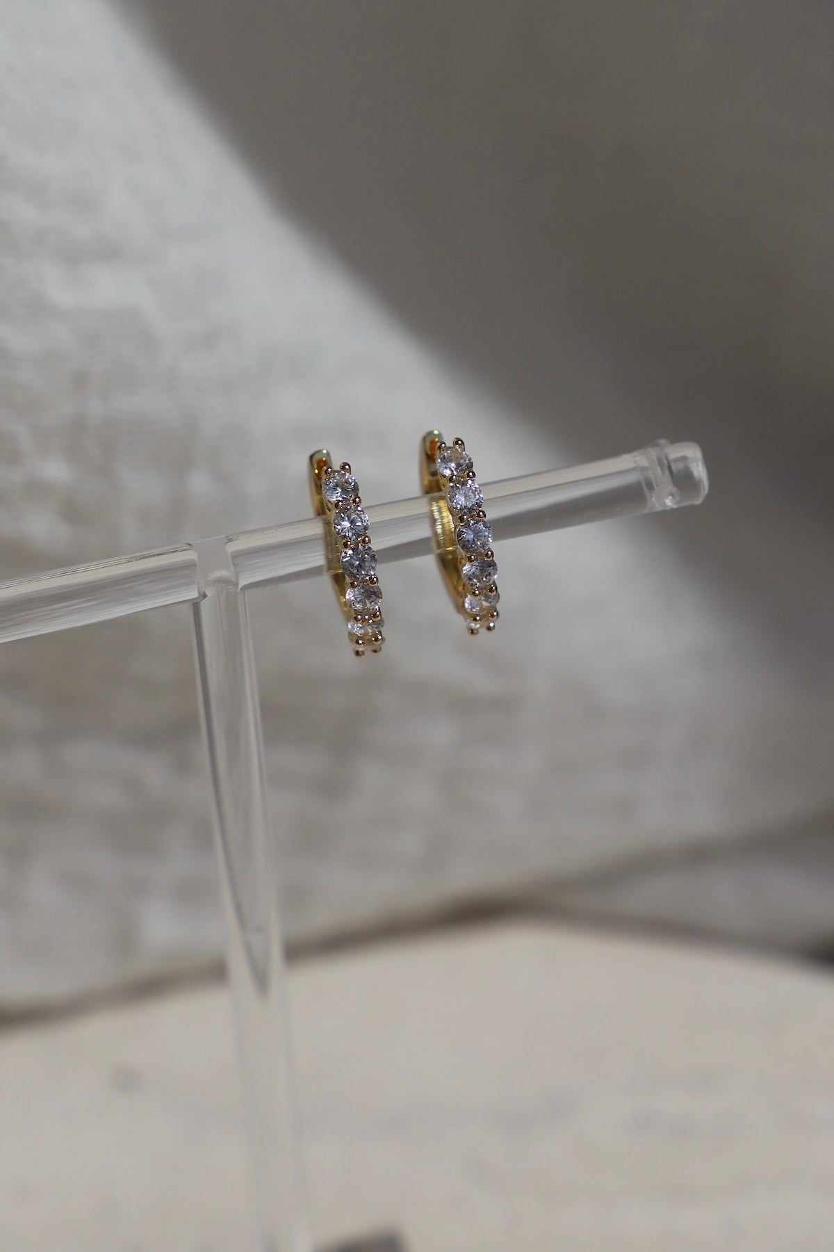 ÉLAN CZ HOOP EARRINGS