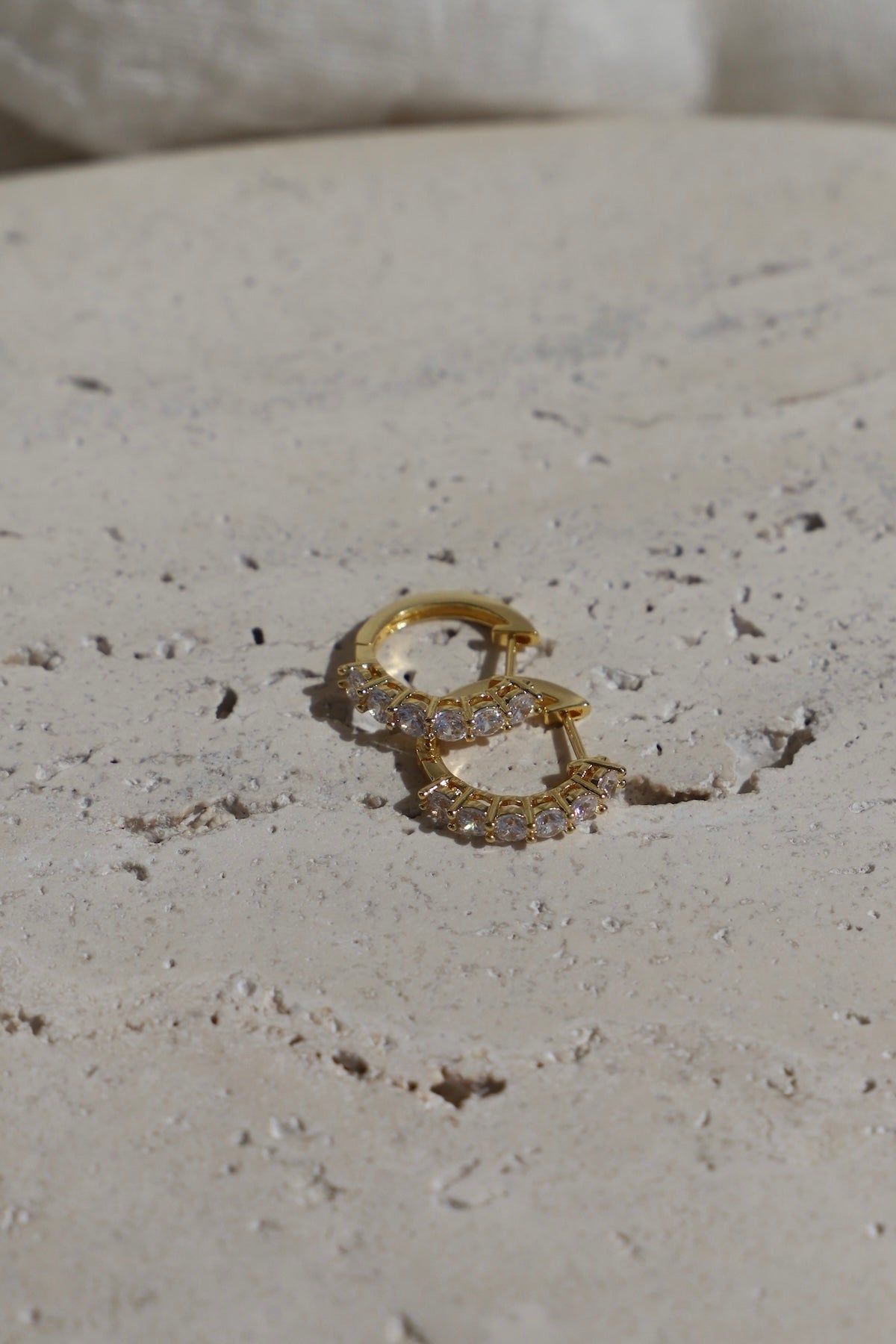ÉLAN CZ HOOP EARRINGS