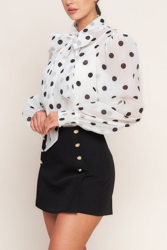 PARIS SERGEANT WOVEN SKORT - Back View
