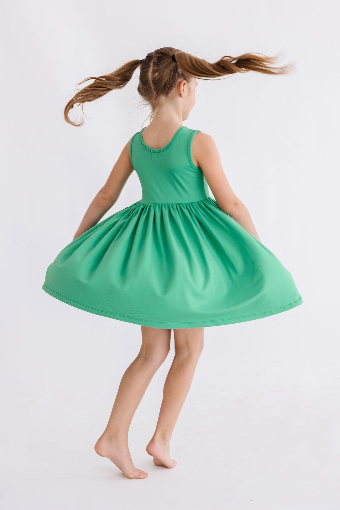 Irish Green Tank Pocket Twirl Dress