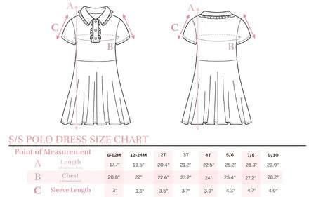 Birdies & Bows S/S Polo Dress