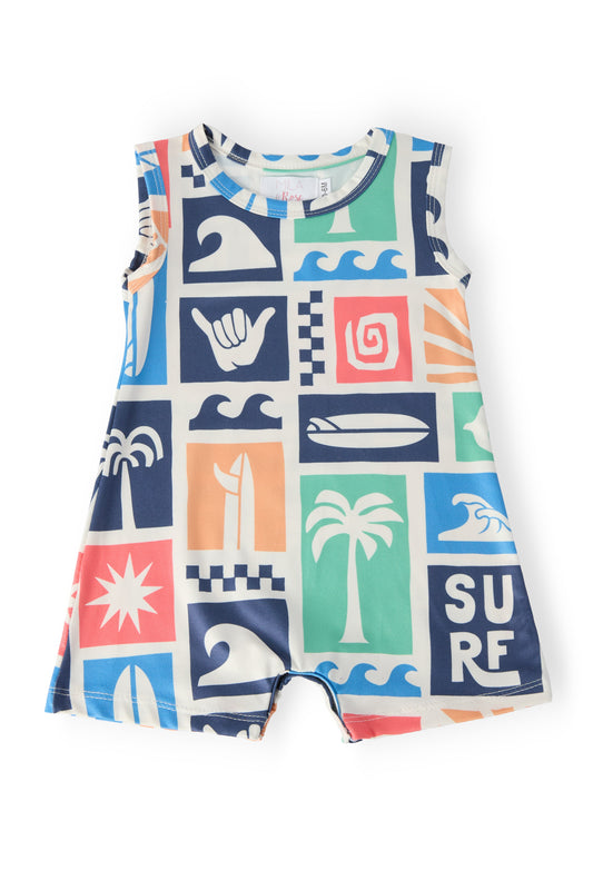Summer Surfer One-Piece Romper