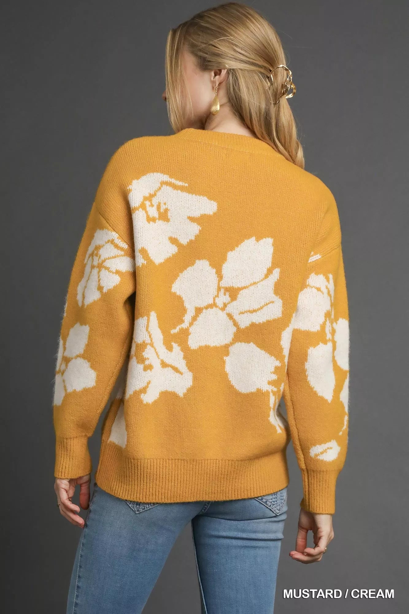 Floral Long Sleeve Sweater