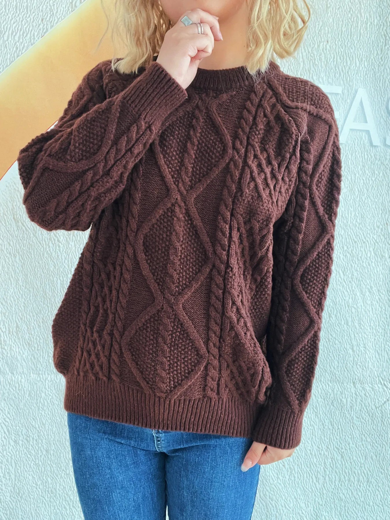 Chunky Cable Knit Sweater