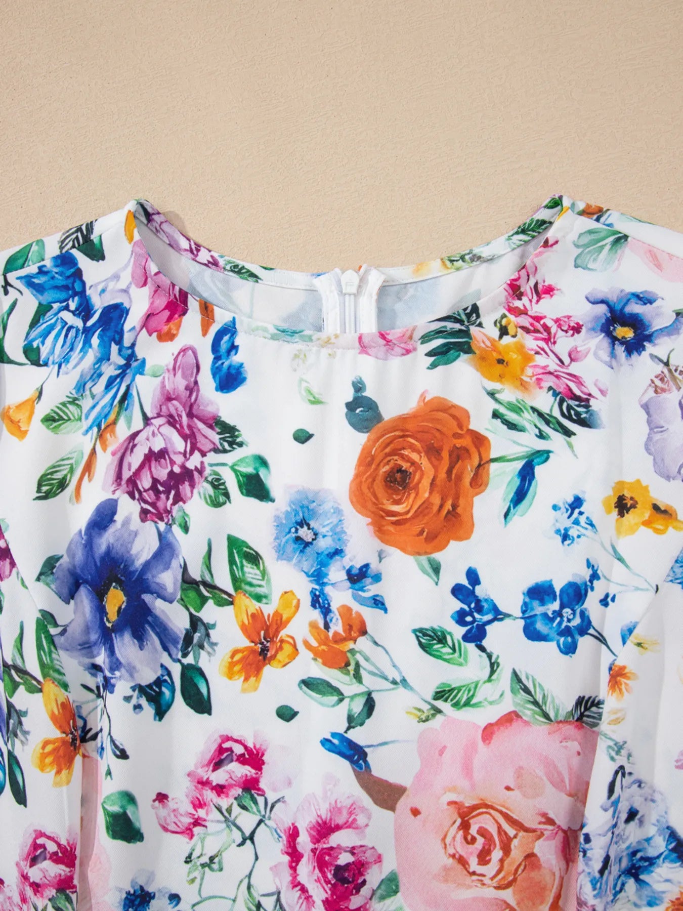 Floral Print Mini Dress