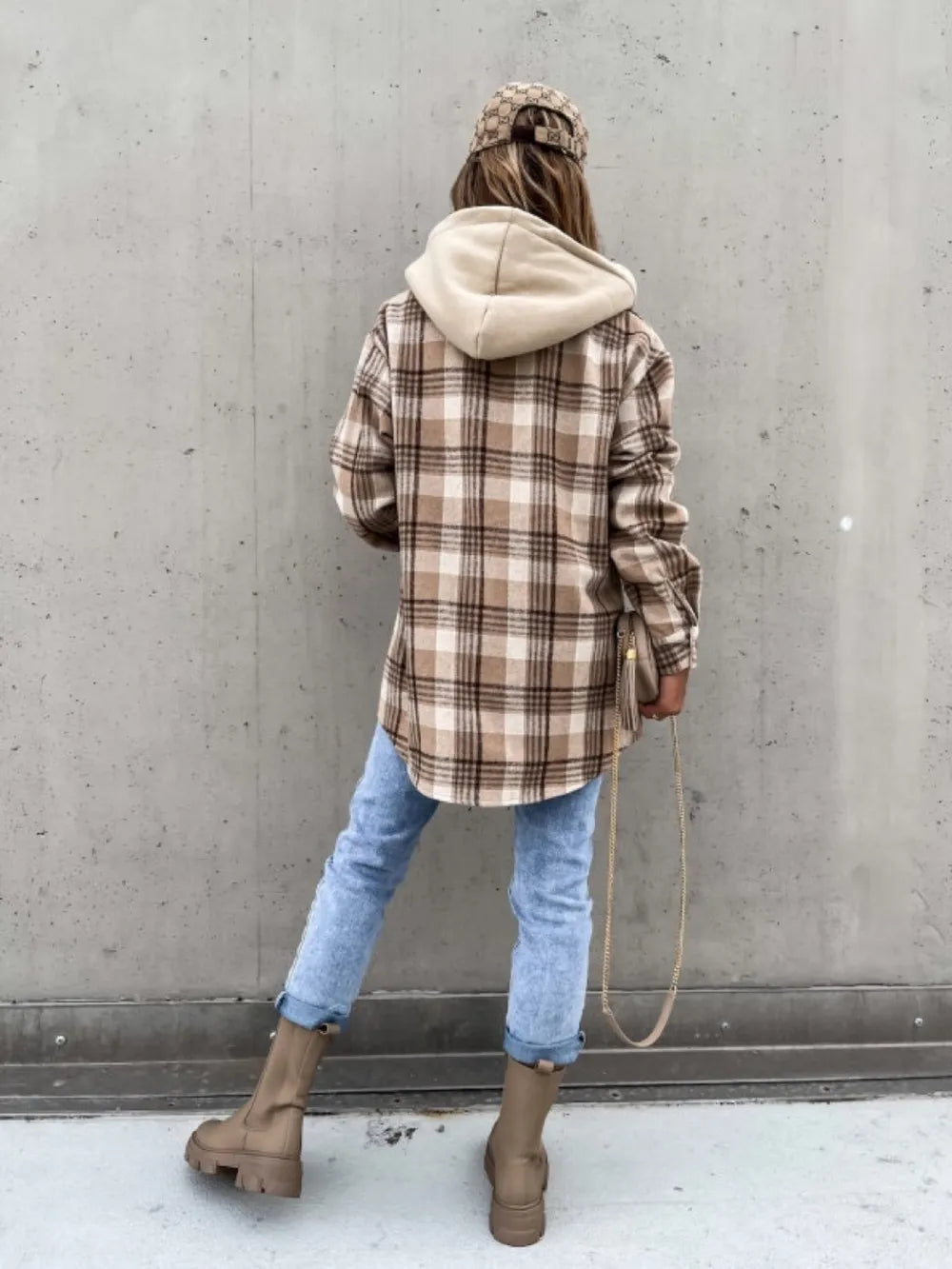 Perfect Plaid Hooded Jacket
